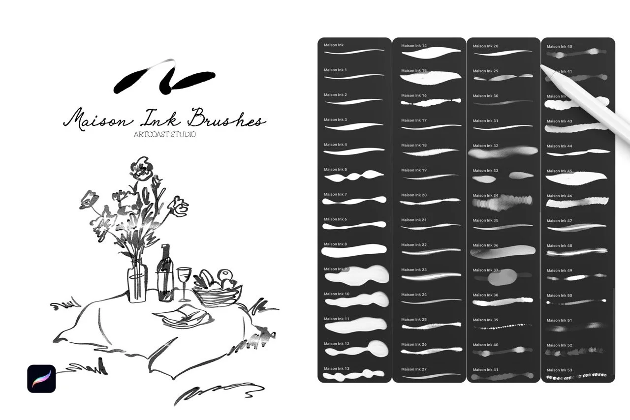 Maison Ink Procreate Brushes