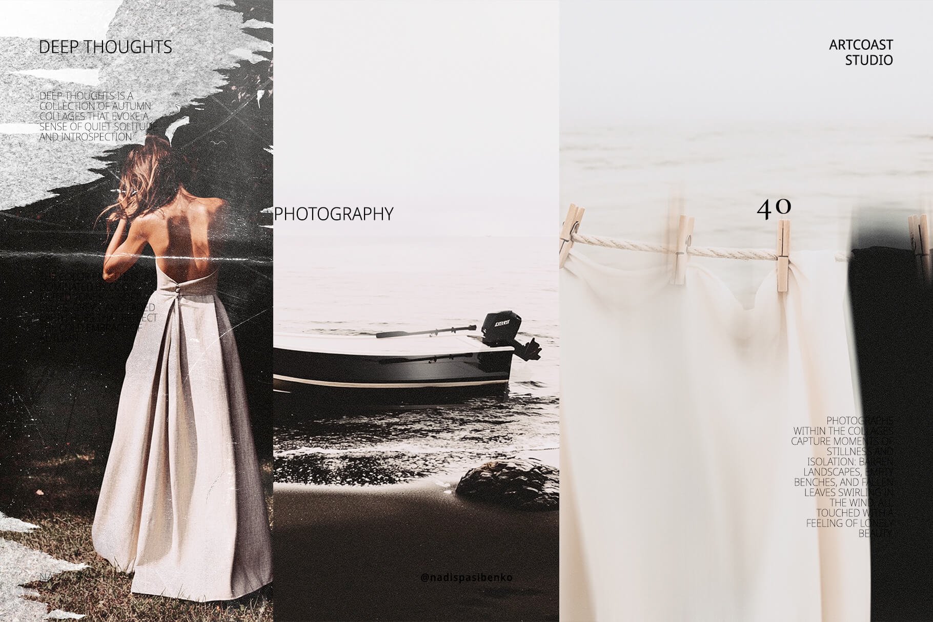 Deep Thoughts Collage Elements Collection for Graphic Designers