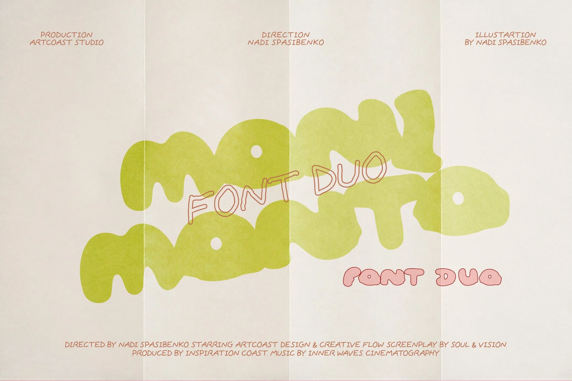 Moni Monto — Playful & Groovy Font Duo