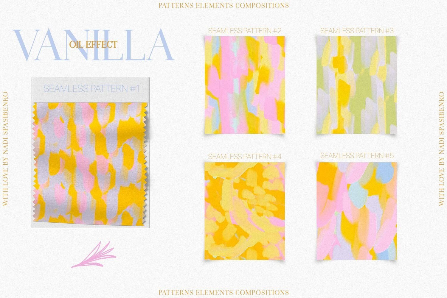 Vanilla Abstract & Oil Effect Clipart – Elevate Your Designs with Elegance