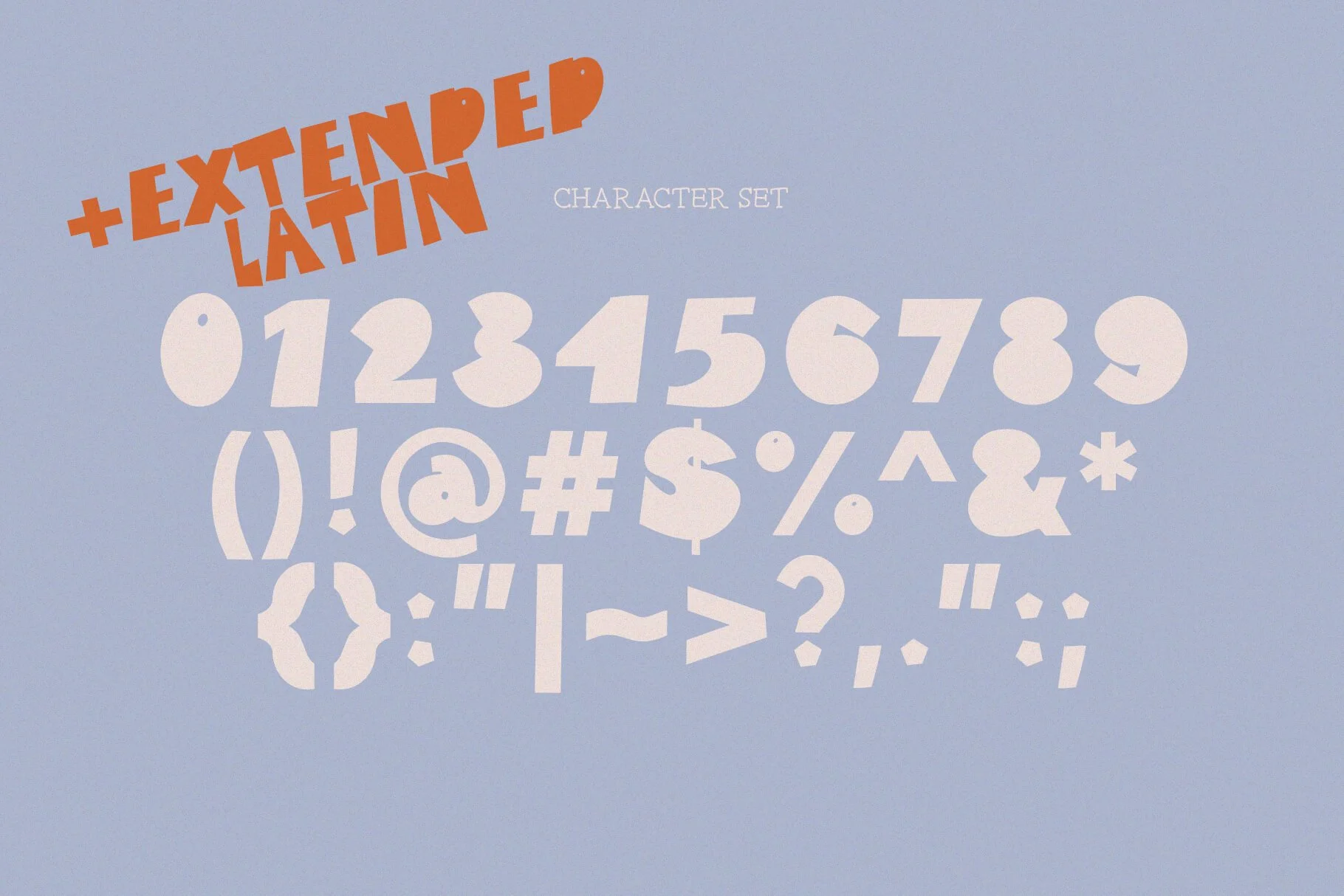 Matte typeface paper cut-out style