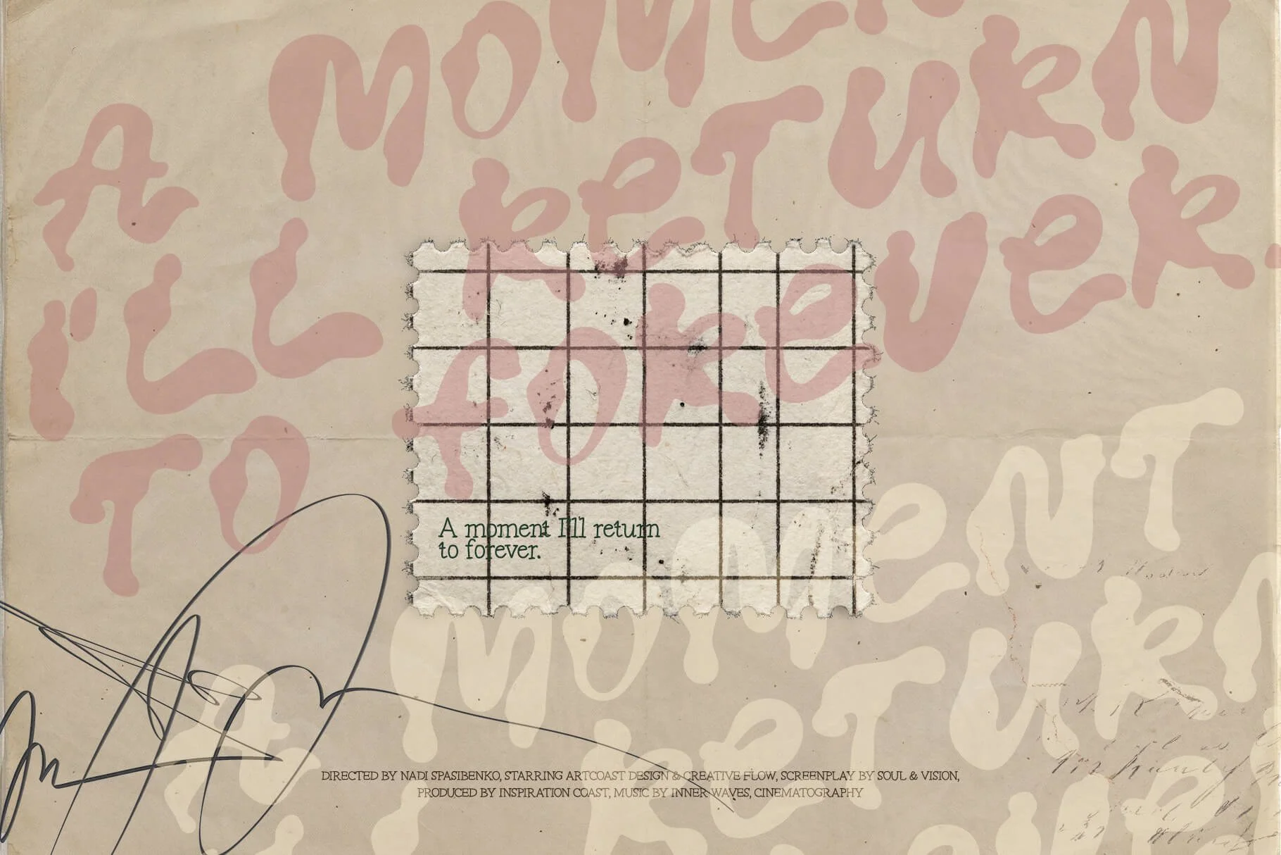 liquid typography, bubbly font, psychedelic, retro-modern, hand-drawn