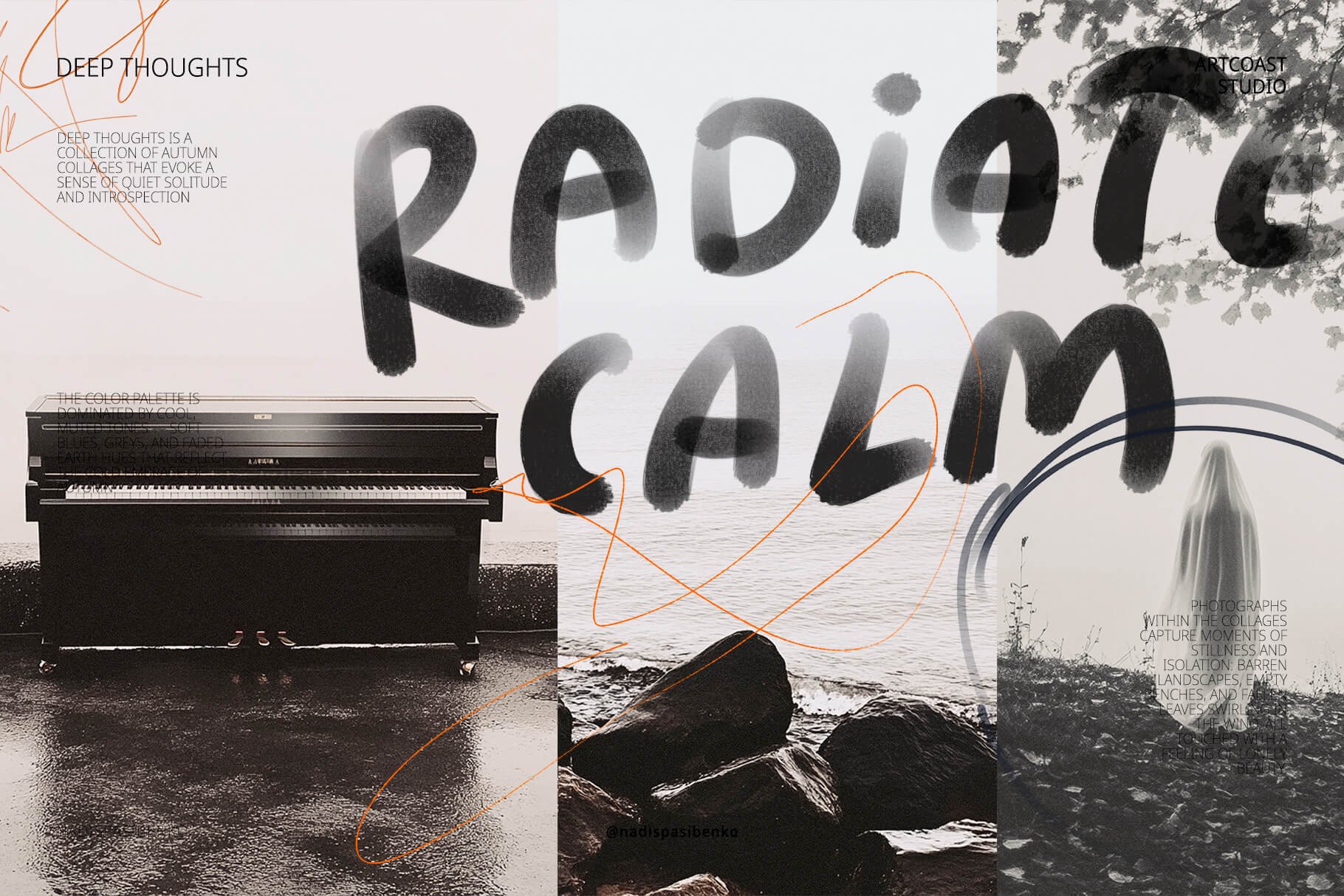 Deep Thoughts Collage Elements Collection for Graphic Designers