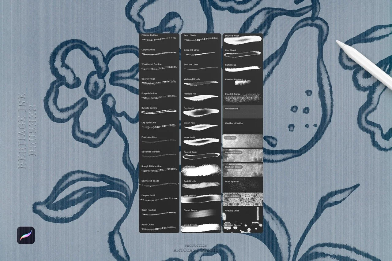 Heritage Ink Procreate Brushes