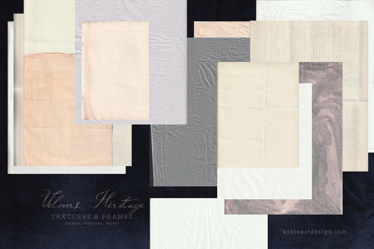 Vintage Frames & Velvet Textures Collection