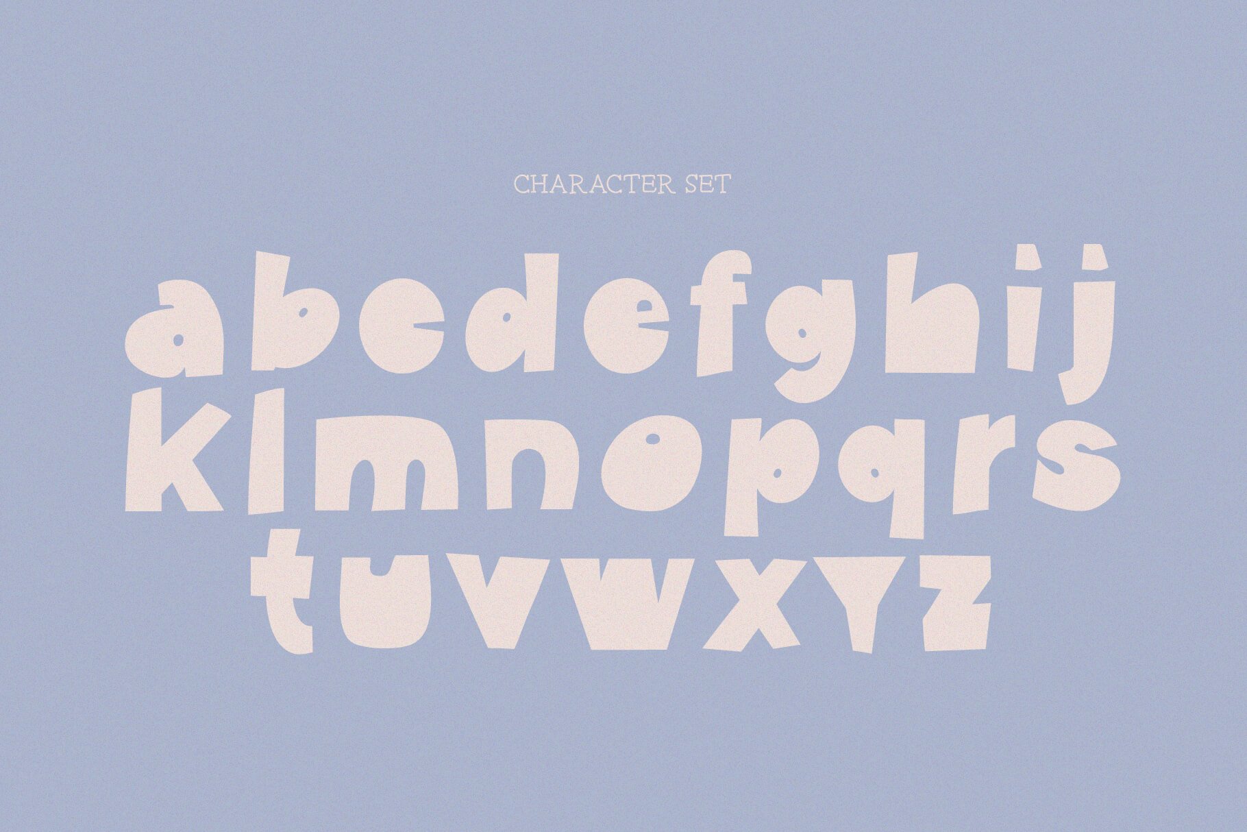 Matte typeface paper cut-out style