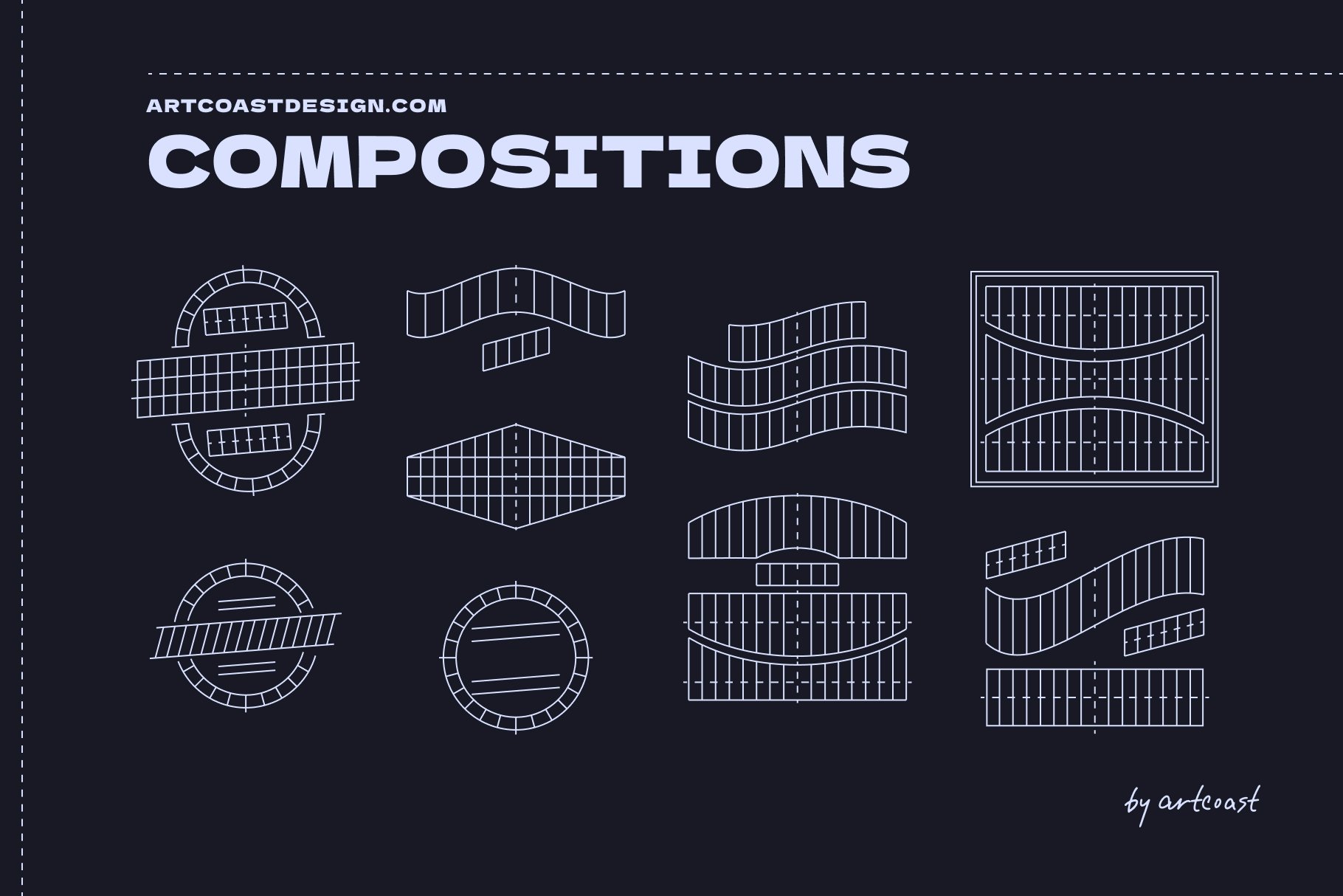 Lettering Grids for Procreate by Artcoast