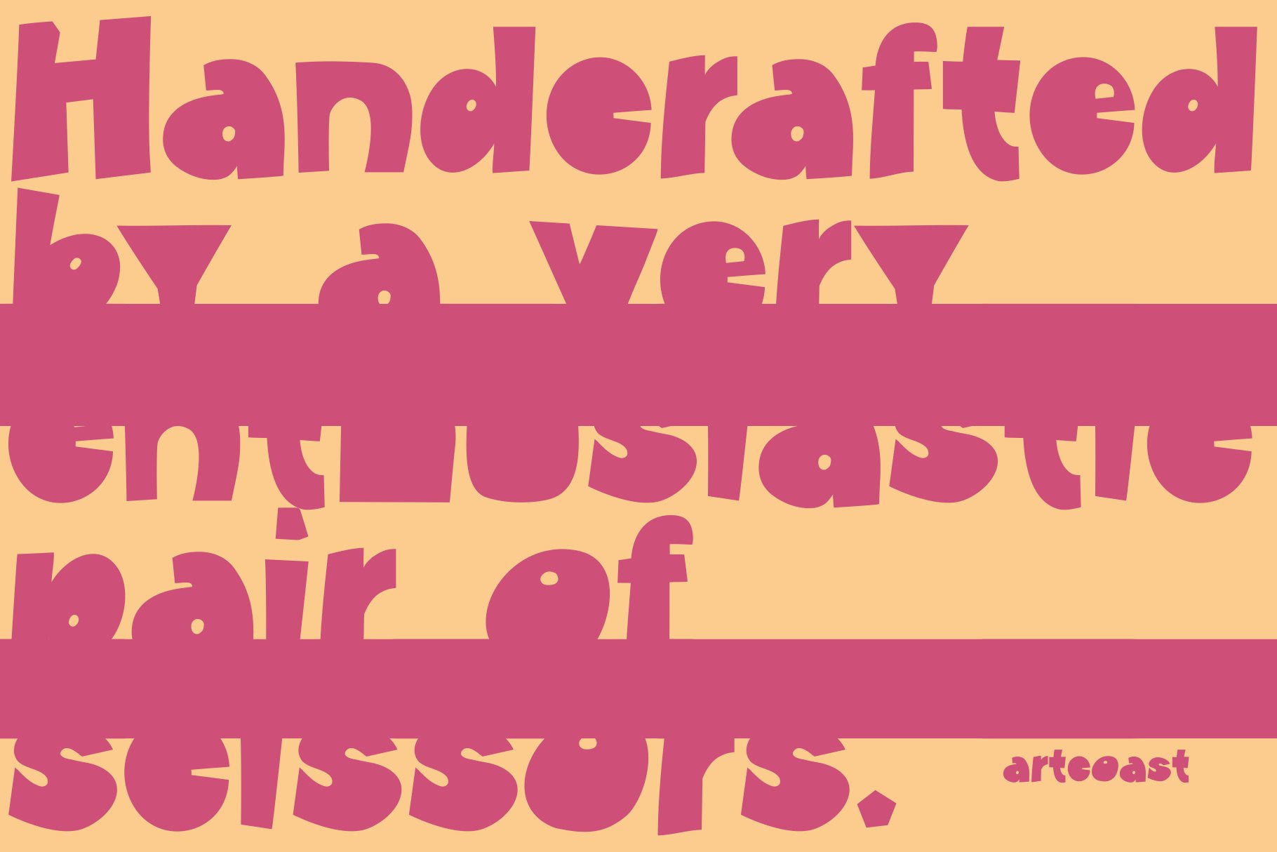 SA Paper Cut - Bold Handcut Display Typeface