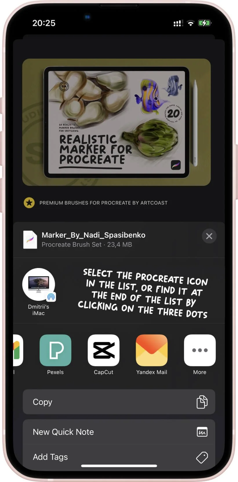 How to install Brushes to the Procreate Pocket — Artcoast Studio