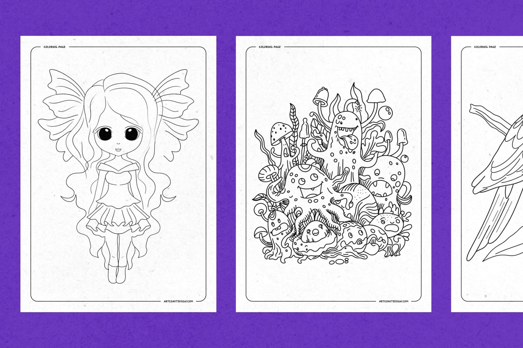 130+ Printable Coloring Pages for Kids and Adults – PDF & JPG