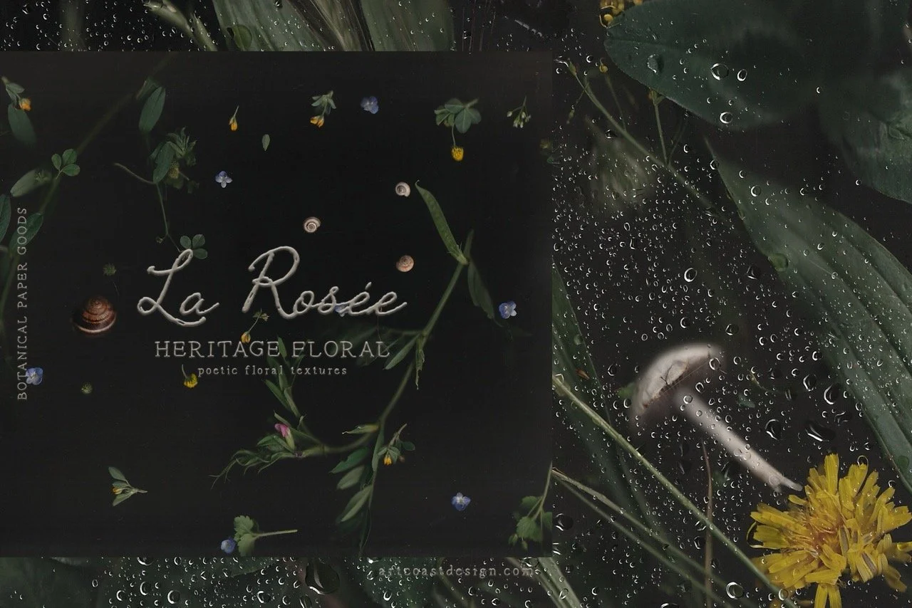 Dark Botanical Backgrounds & Moody Floral Textures
