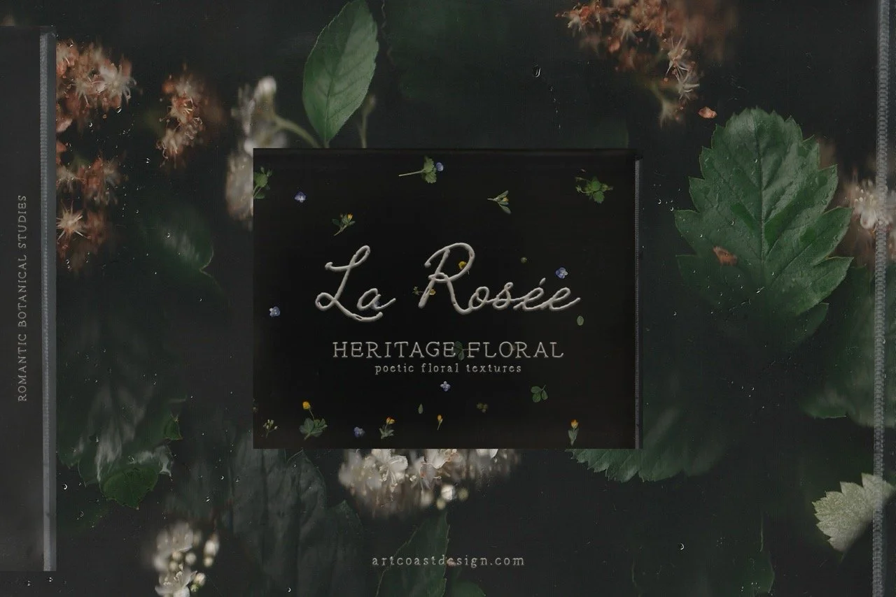 Dark Botanical Backgrounds & Moody Floral Textures