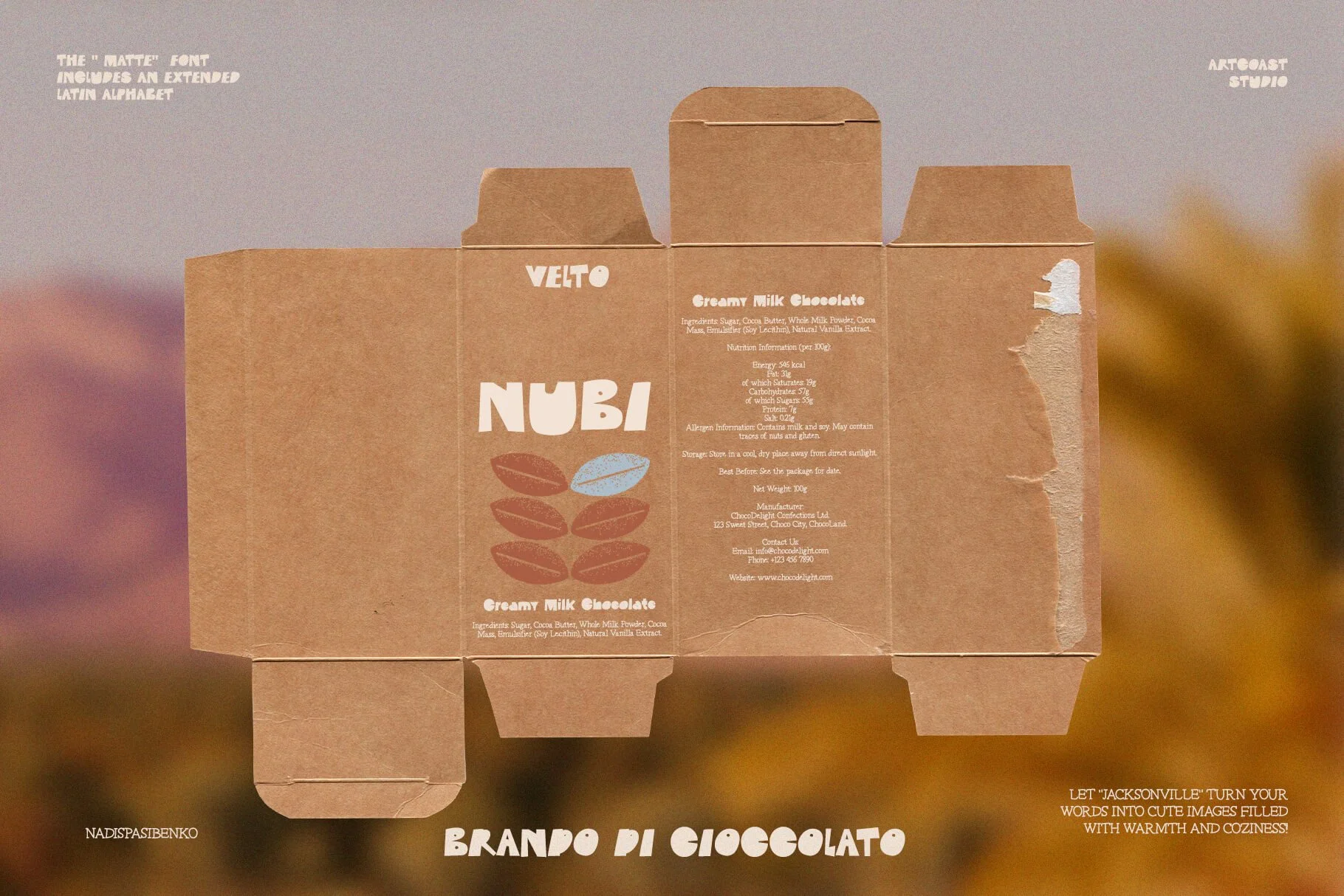 Playful bold font for creative branding