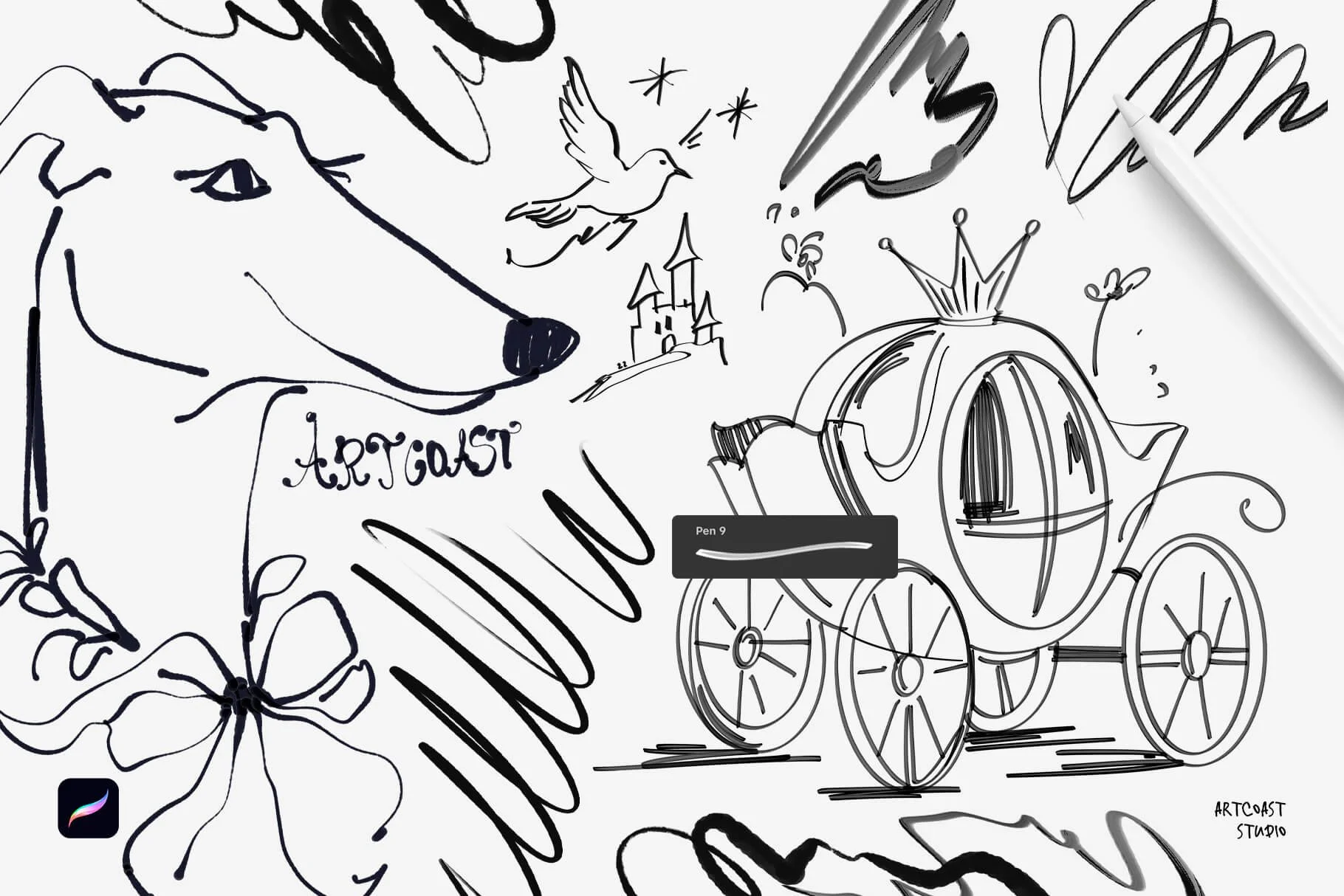 Pen Brushes for Procreate — Real Ink Feel for Digital Artists