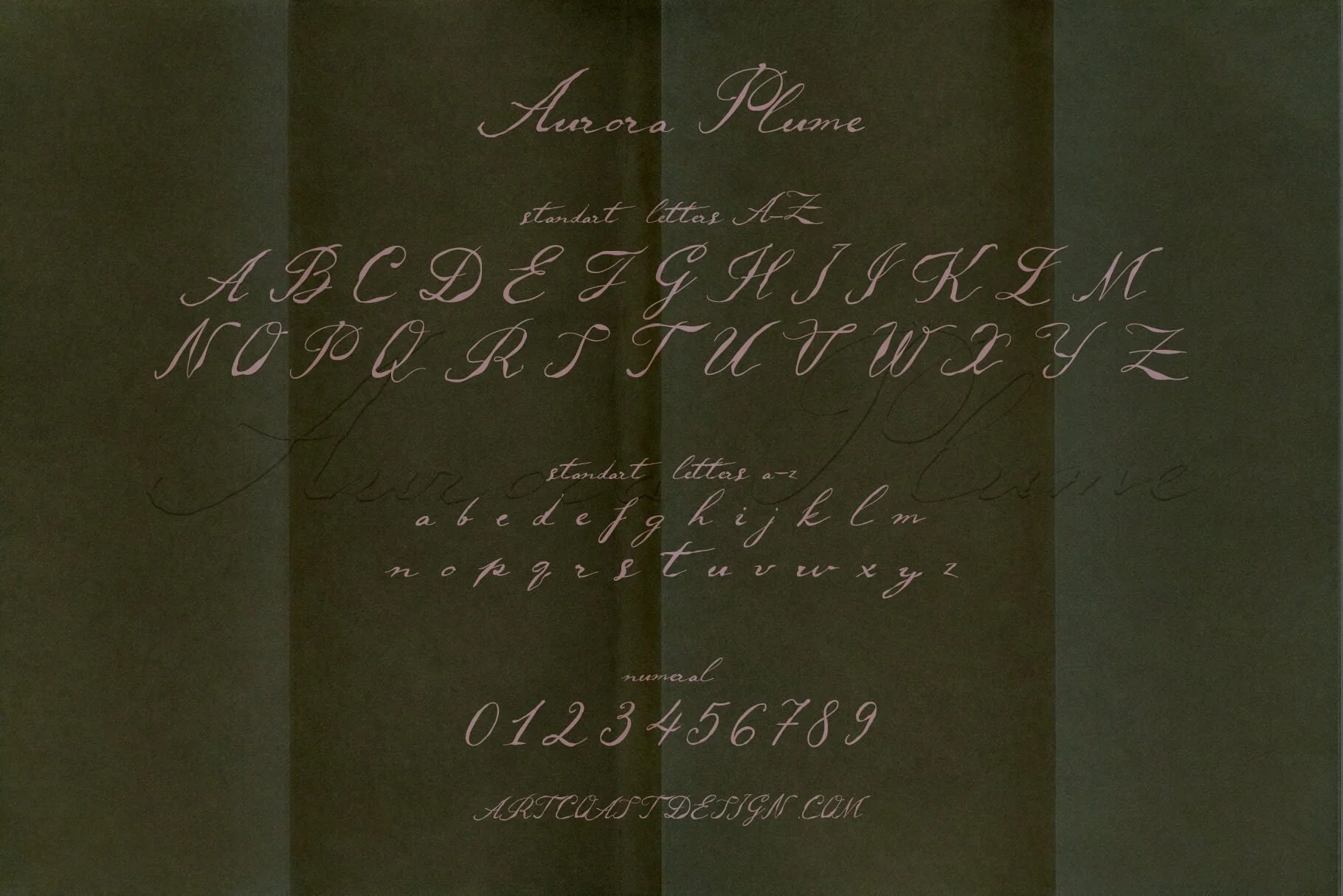 Aurora Plume — Elegant Ink Calligraphy Font
