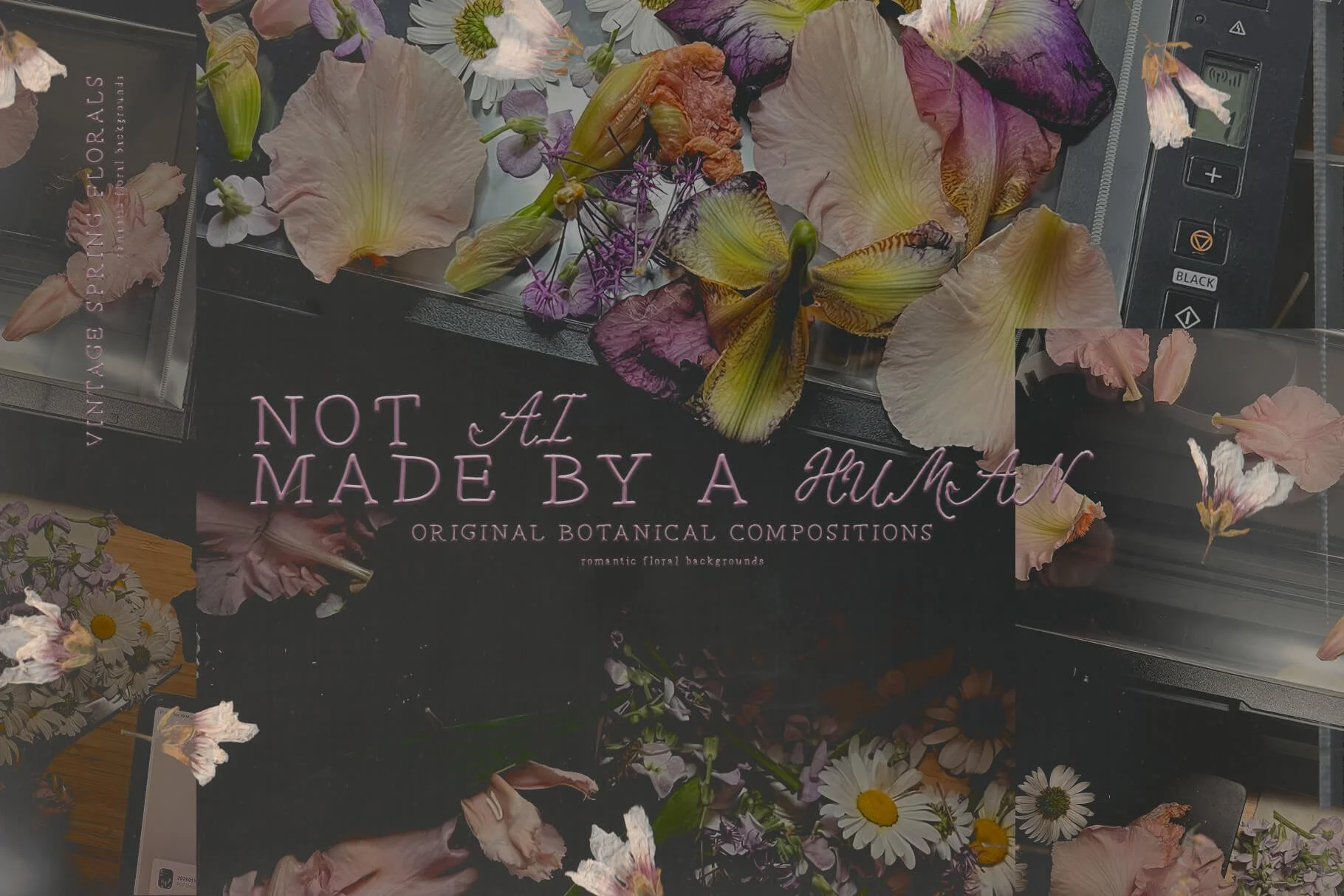 La Fleur — Vintage Botanical Digital Paper Collection
