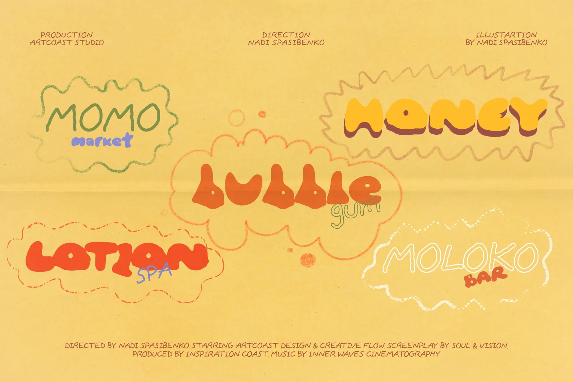 Moni Monto — Playful & Groovy Font Duo