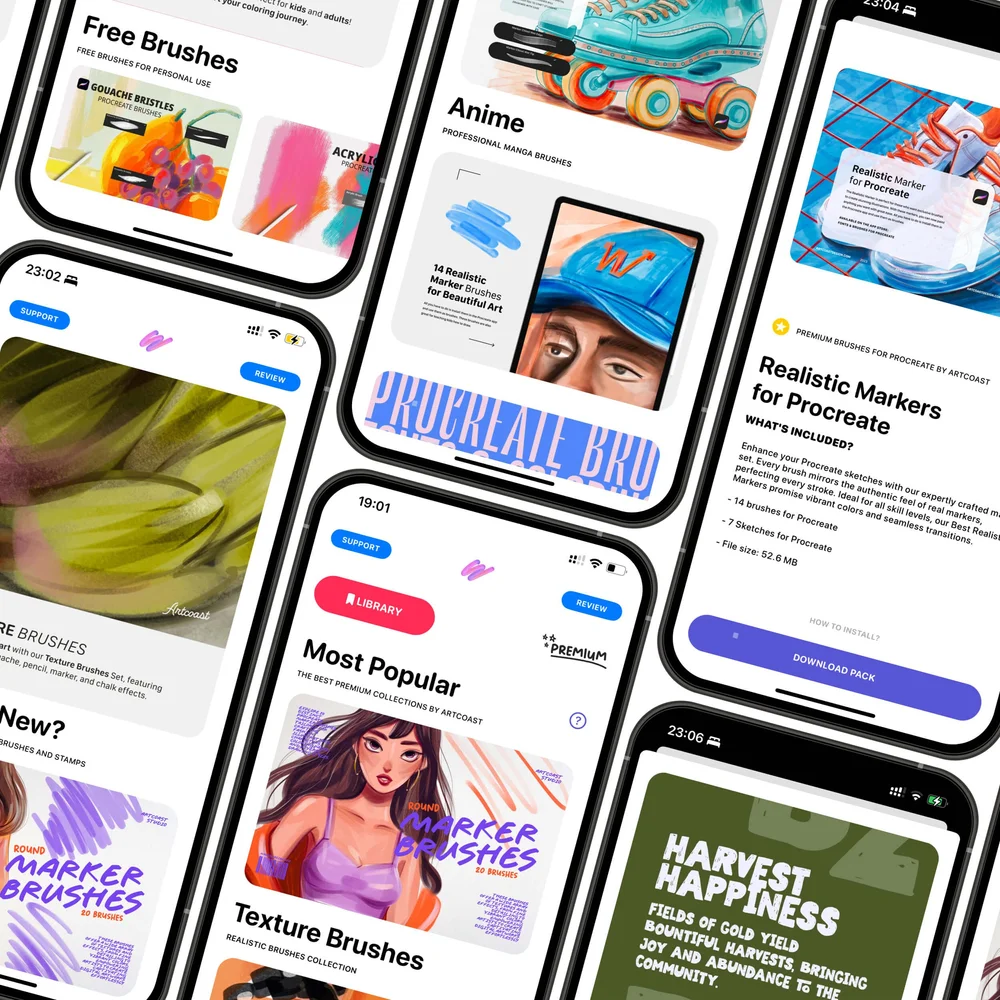Premium Brushes for Procreate | Elevate Your Creations