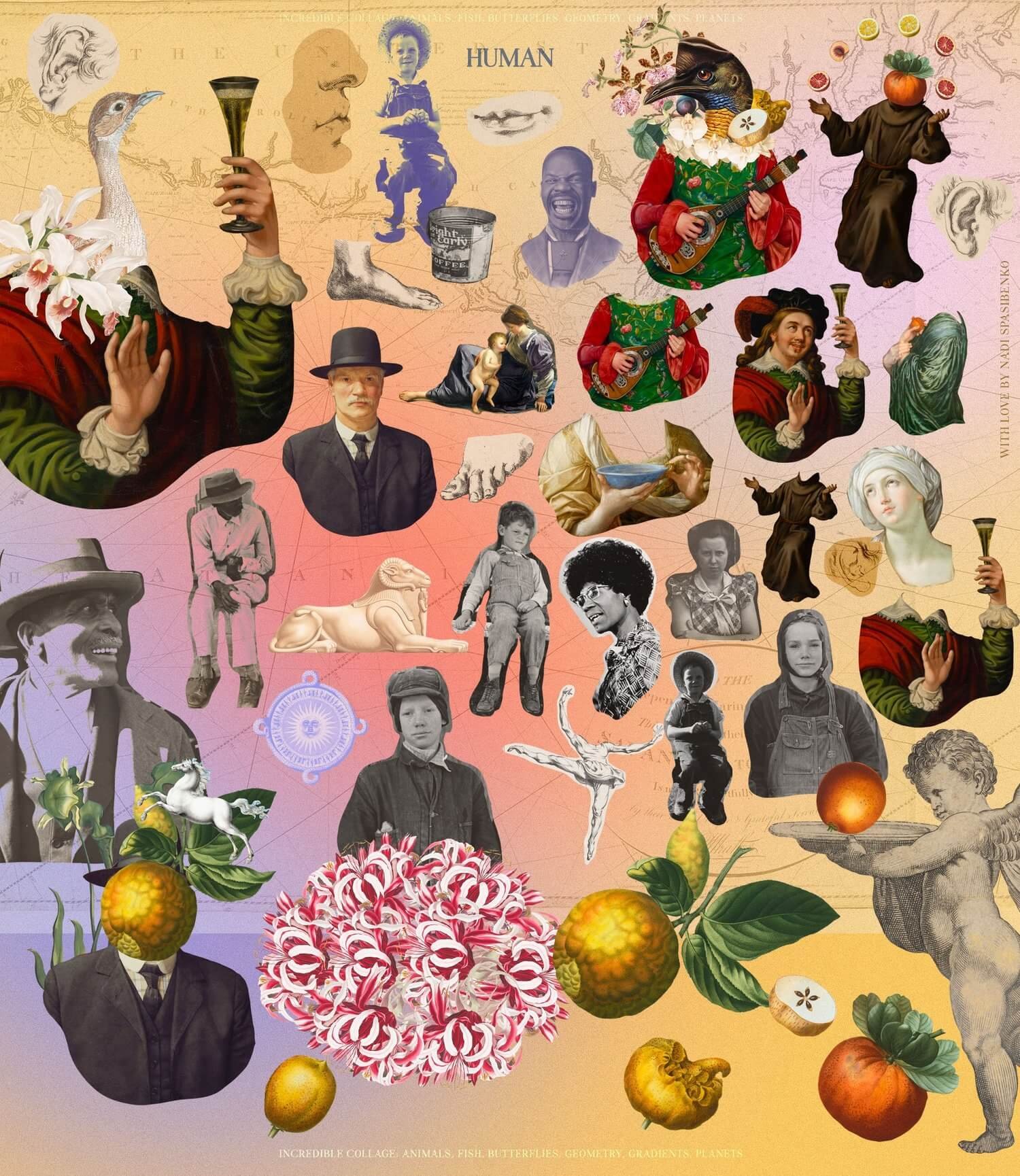 Incredible Vintage Collages & Graphics Collection