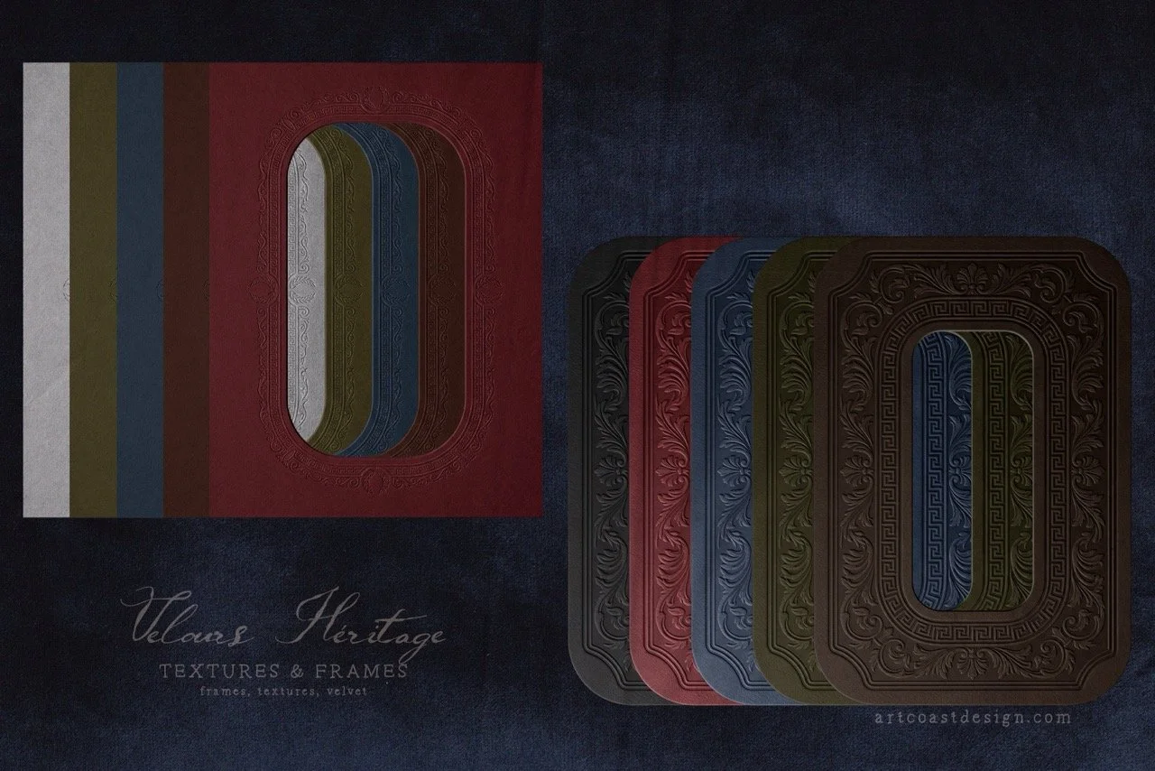 Vintage Frames & Velvet Textures Collection