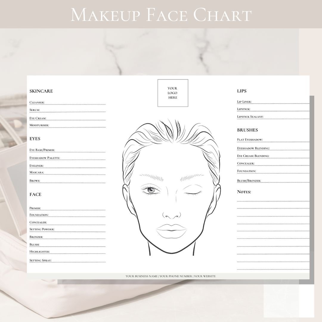 Makeup Face Chart For Artists