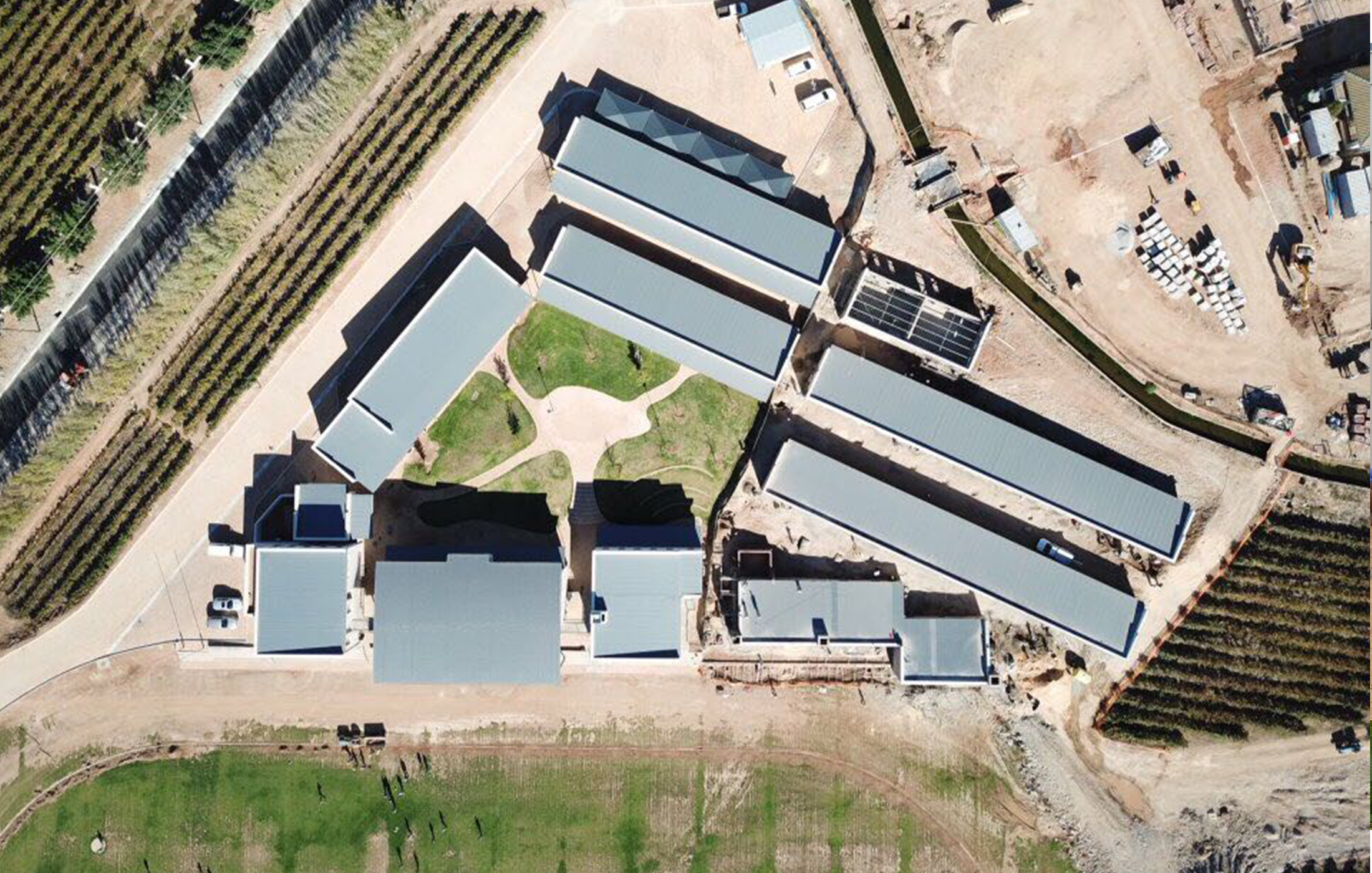 Jakes Gerwel School of Skills School Aerial View, Bonnievale, Western Cape, South Africa