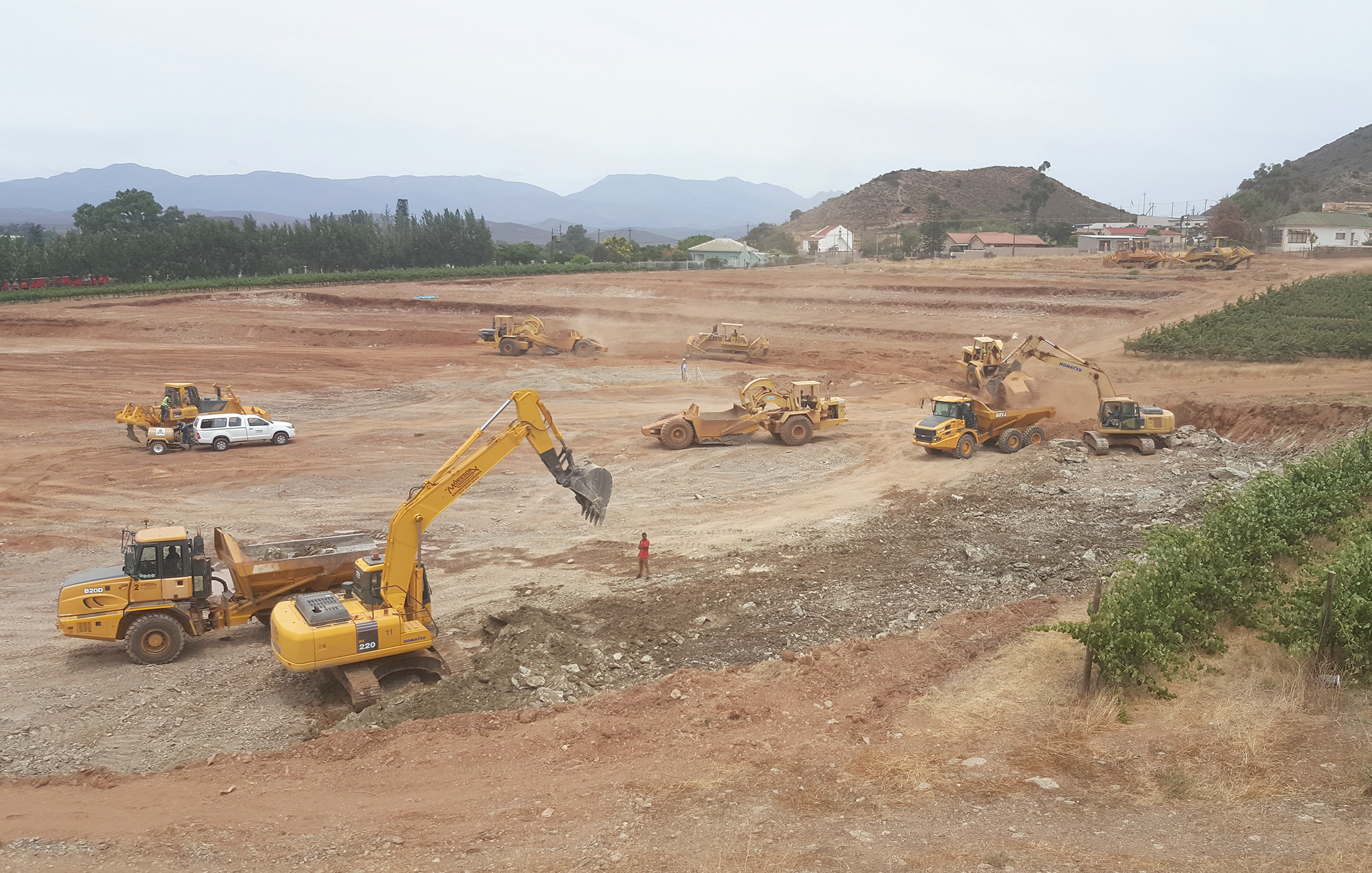 Jakes Gerwel School of Skills School Construction Site, Bonnievale, Western Cape, South Africa