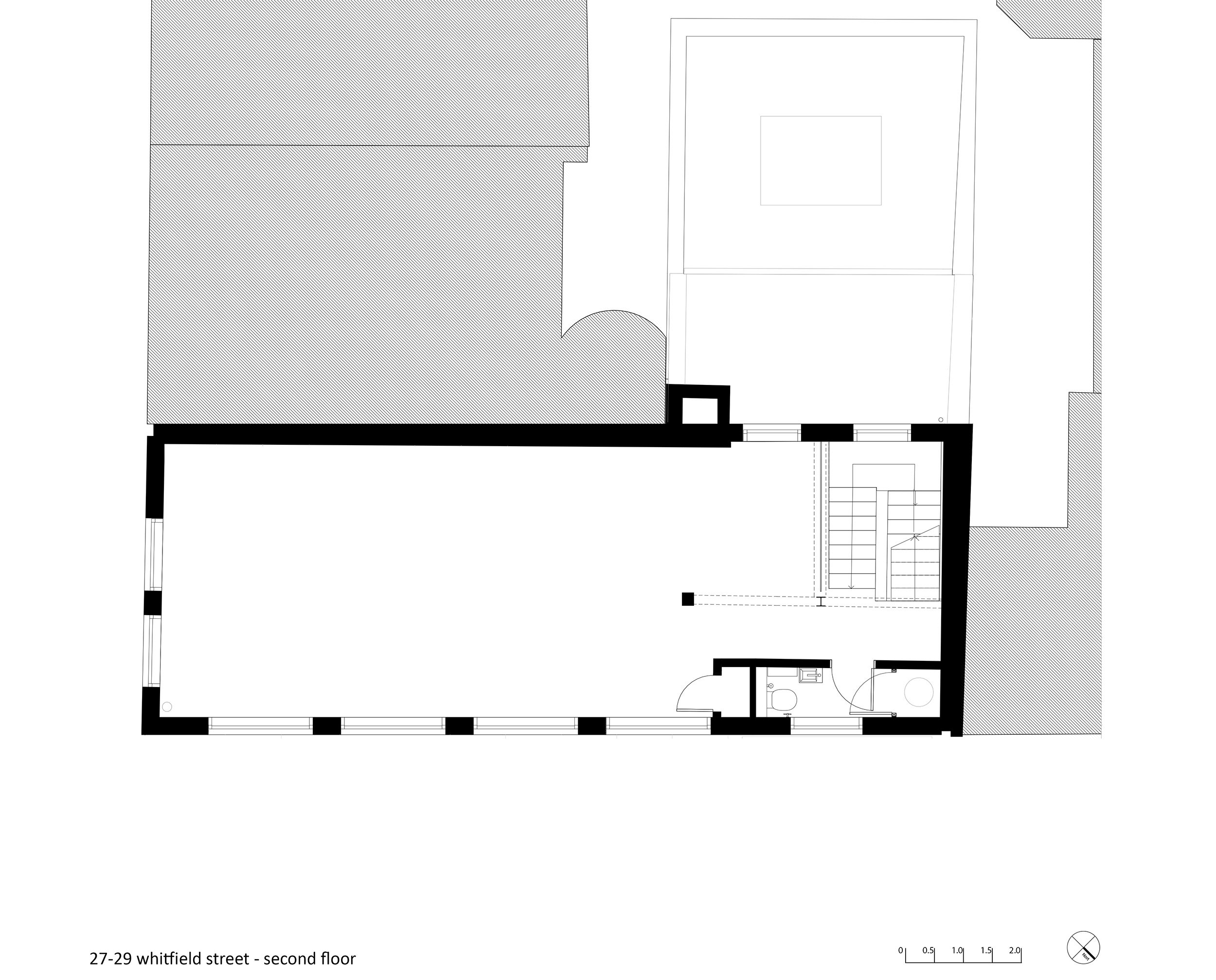 Whitfield Street Second Floor Plan