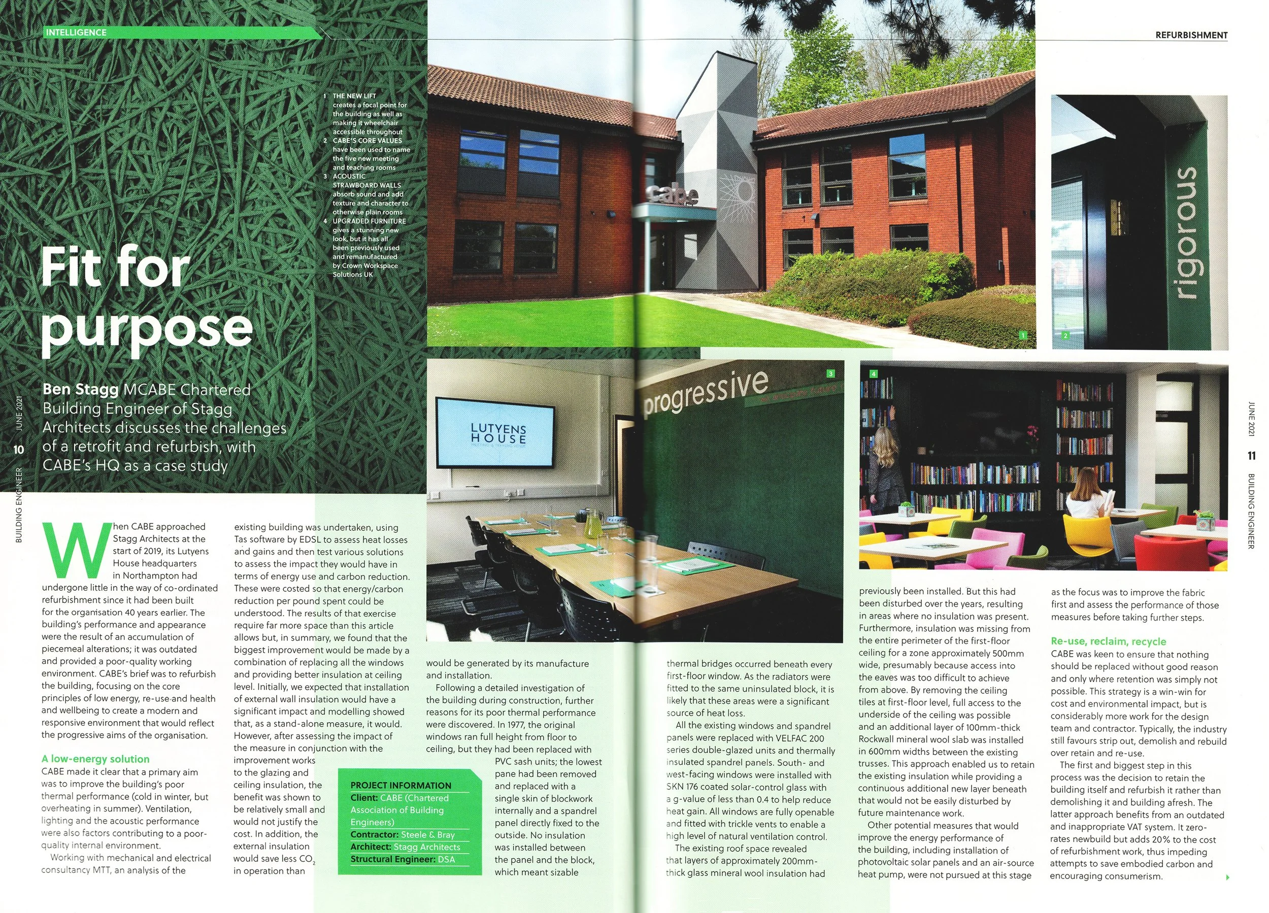 Low energy office retrofit for CABE
