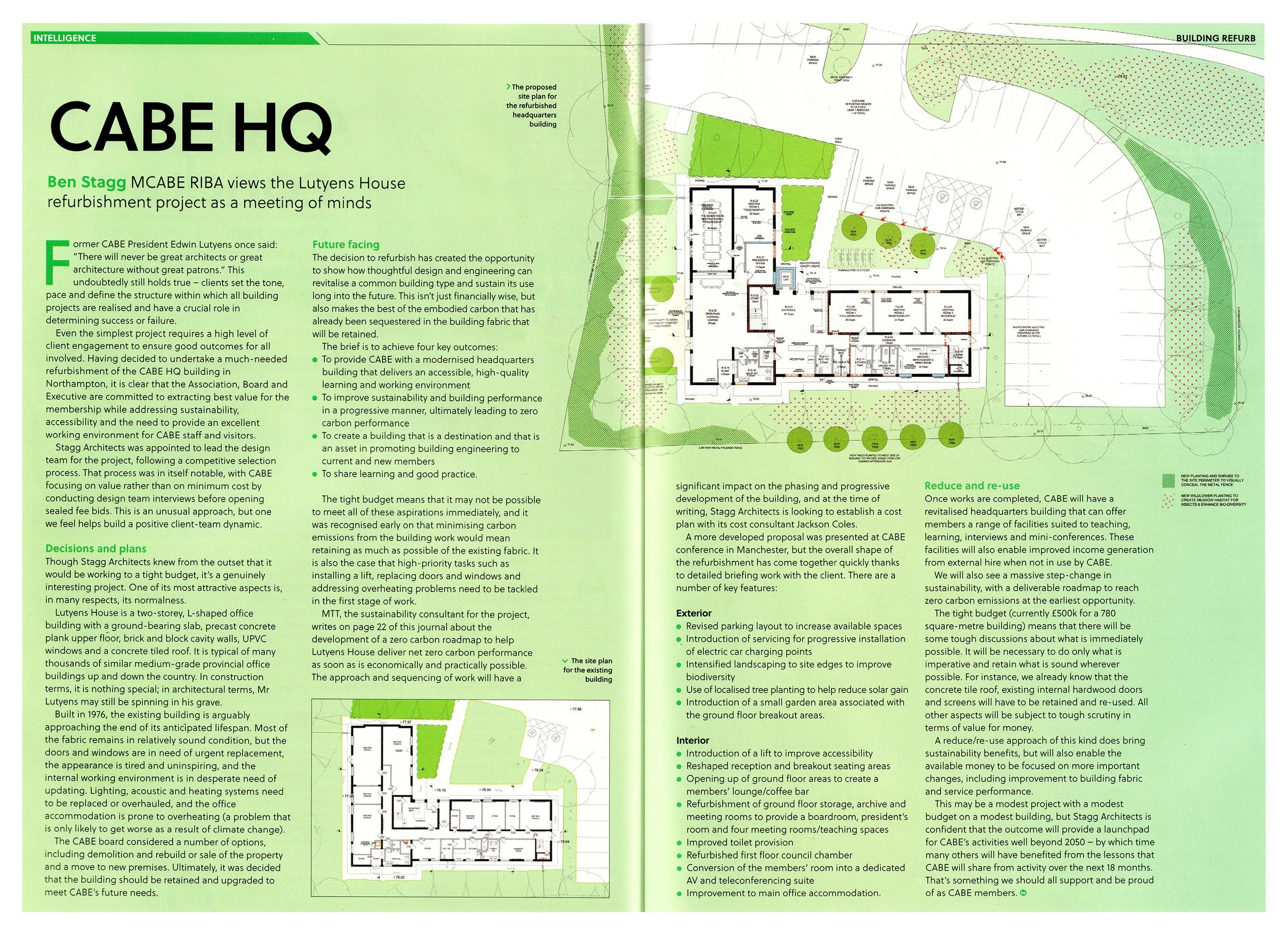 Low energy office retrofit for CABE