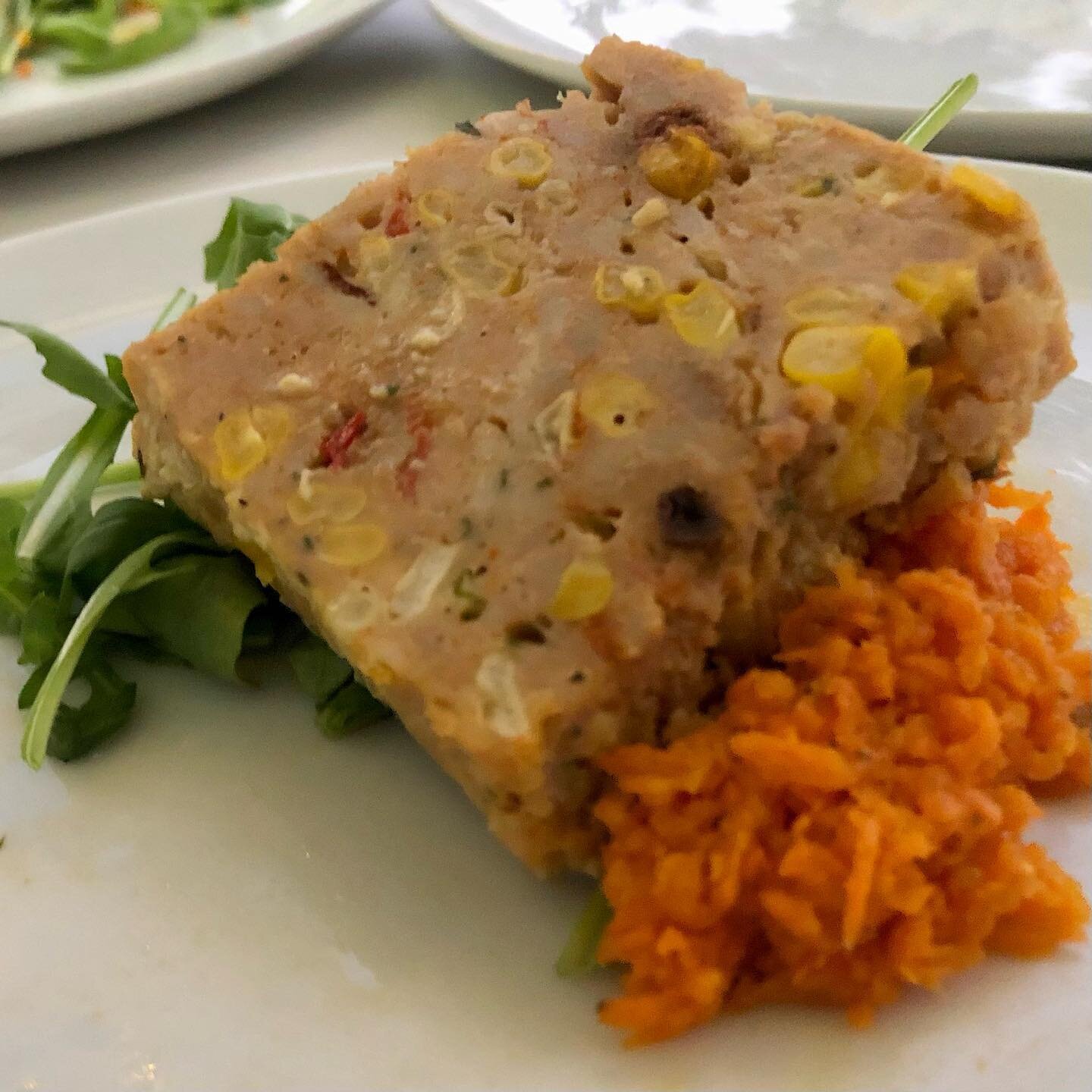 We wanted to share a few photos from the International Pinot Noir Celebration last Friday where Chef Matt Bennett was a featured guest Chef! 

Chef Matt Bennett created this Chicken Terrine with Roasted Corn, Peppers, and BBQ spices. The Ukrainian Ca