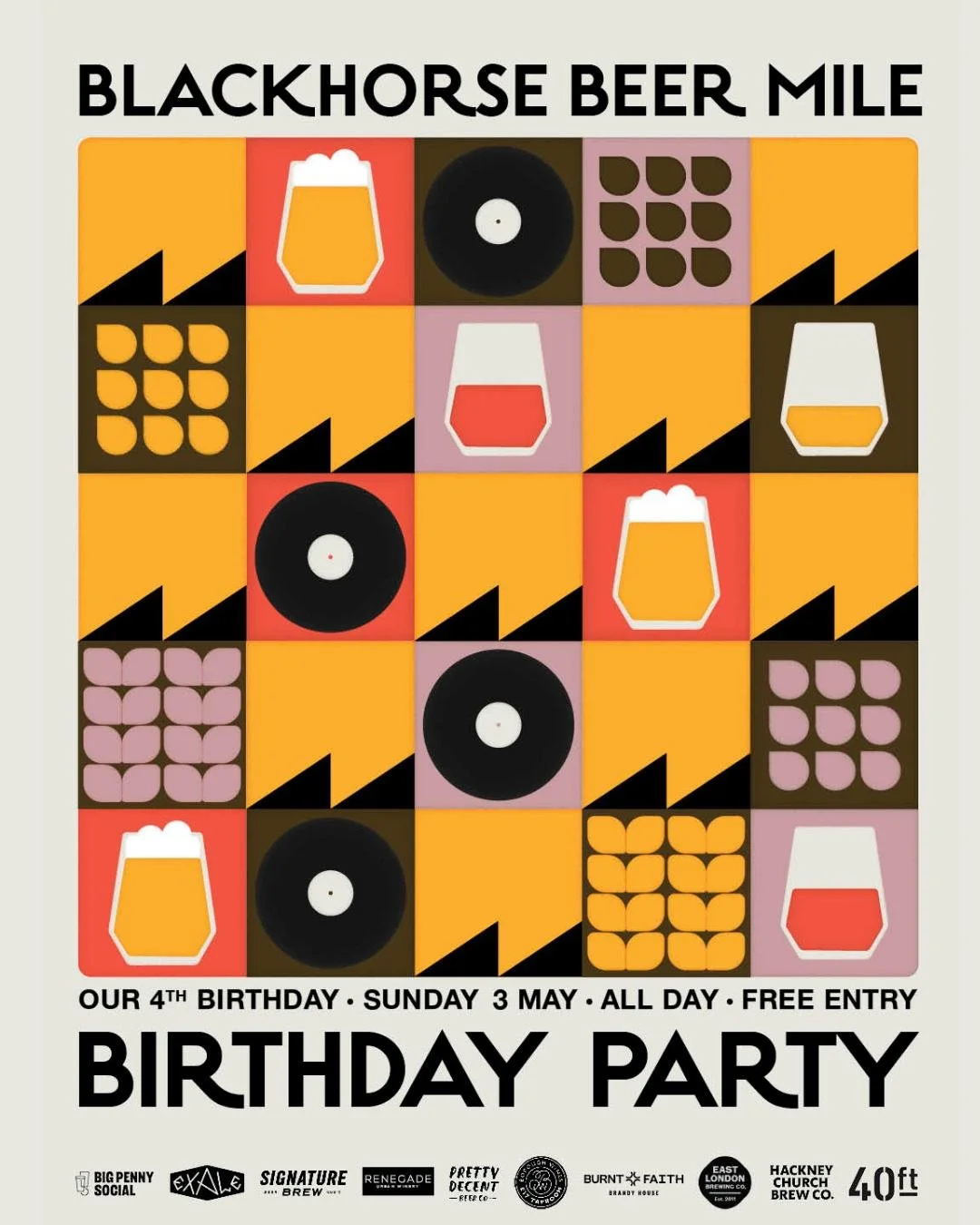 4th Birthday Party of the Walthamstow Wine Walk 🍷
(Some people are calling it the Blackhorse Beer Mile&hellip; no idea why!!)

Join us on Sunday, 4th May for sunshine in the wine garden, plenty of vino, fros&eacute;, non-alcs, beers, cocktails, and 