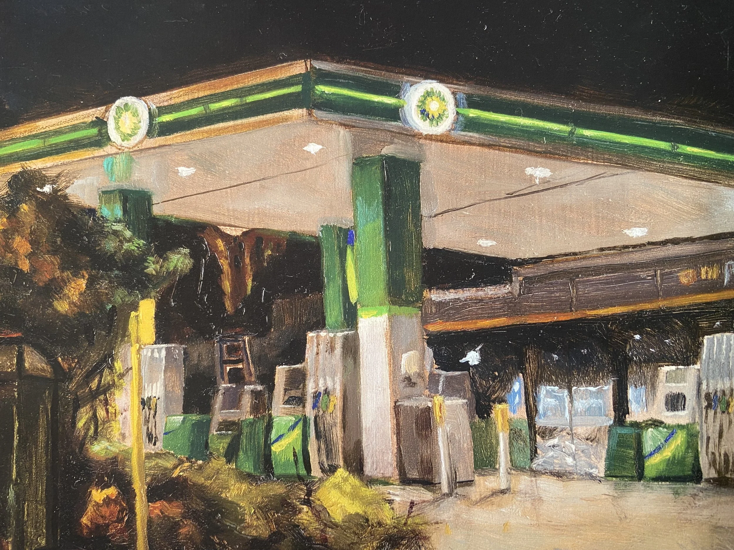 Print of Study for Green Beams by Hamish Fleming - detail