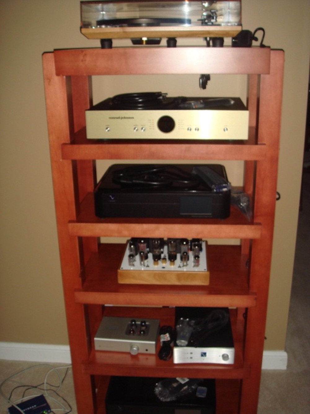 High-End Audio Furniture - The Three-Inch Top Rack — Timbernation LLC