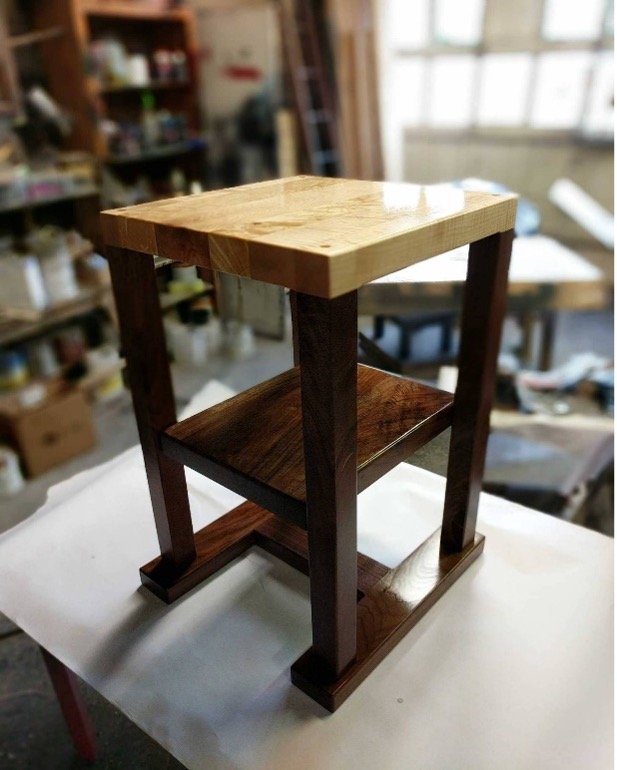 Lolite Wooden Storage Side Table - Natural Finish - Decornation