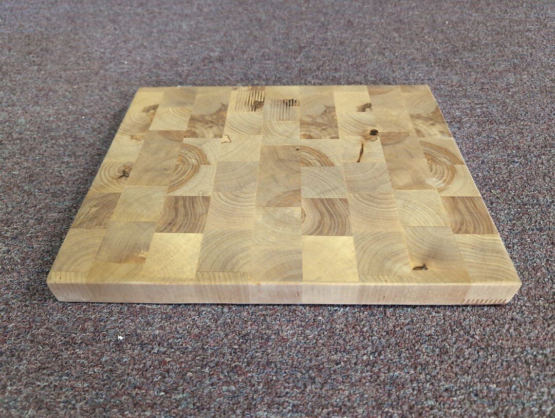 Timbernation- End Grain Cutting Board

Our stunning cutting board is made from locally sourced PA wood and is handcrafted to perfection. The strong and beautiful maple end grain is sealed with FDA approved glue and treatments. This item and more were