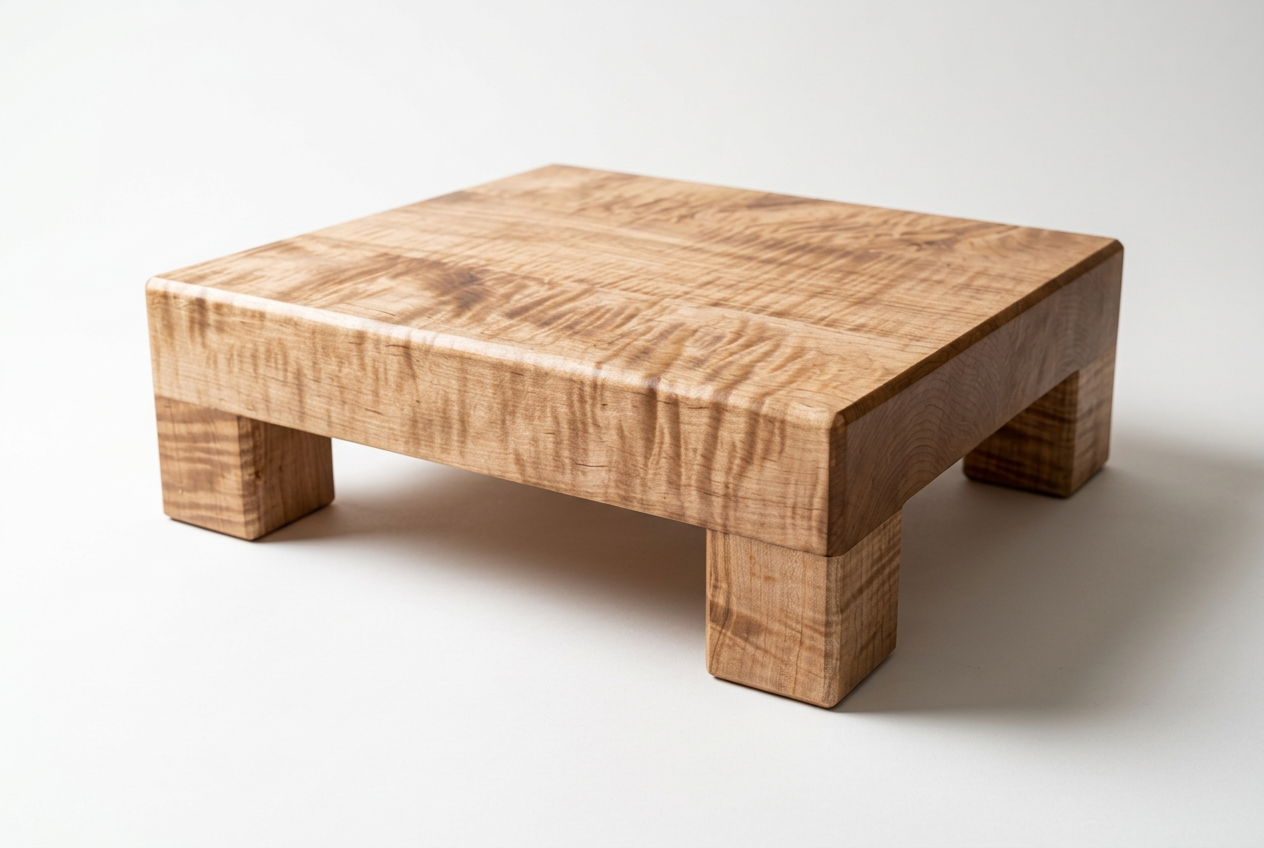 Tiger Maple Block Amp Stand