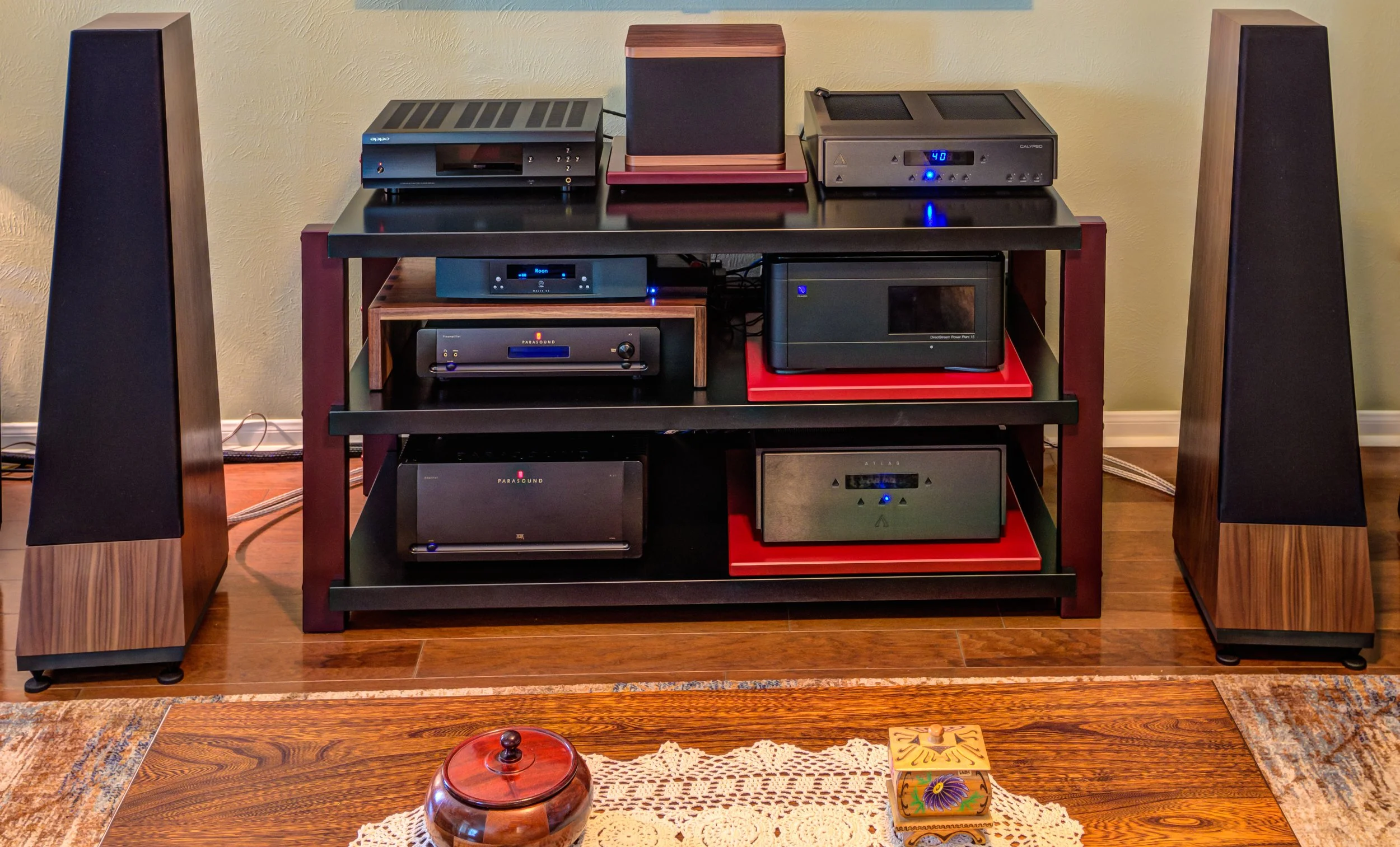 R3 - The Wide Rack - Black w/ Dark Cherry
