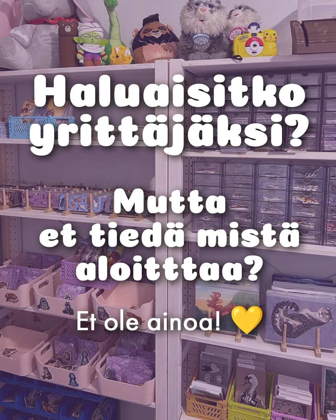 Jos oot miettinyt yritt&auml;jyytt&auml; jo pitk&auml;&auml;n, mutta et ole uskaltanut aloittaa, niin t&auml;&auml; postaus on sulle! 💖

Moni luulee, ett&auml; pit&auml;isi tiet&auml;&auml; kaikki valmiiksi ennen kuin voi aloittaa. Totuus on, ett&au