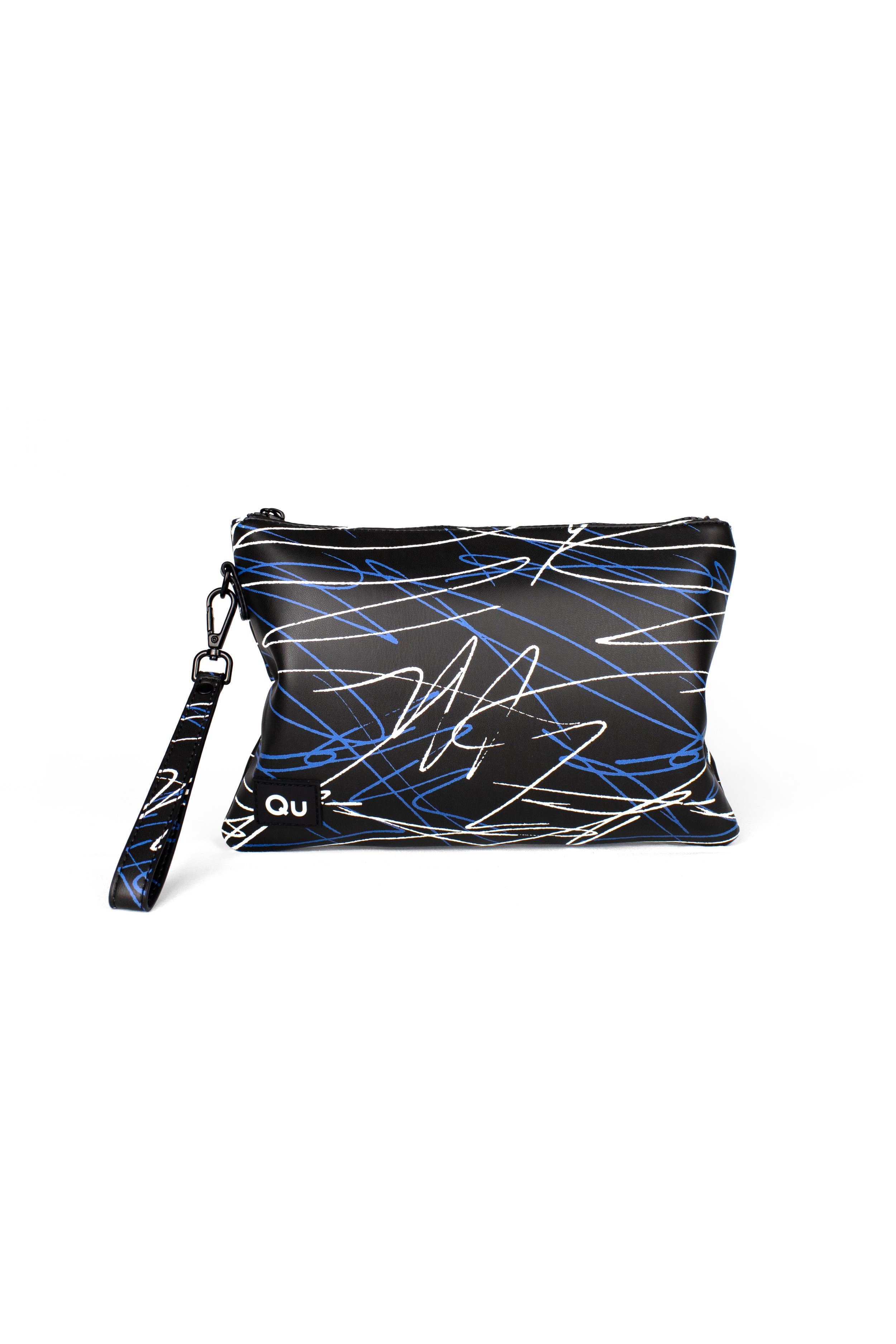 POCHETTE BLUE SCRIBBLES