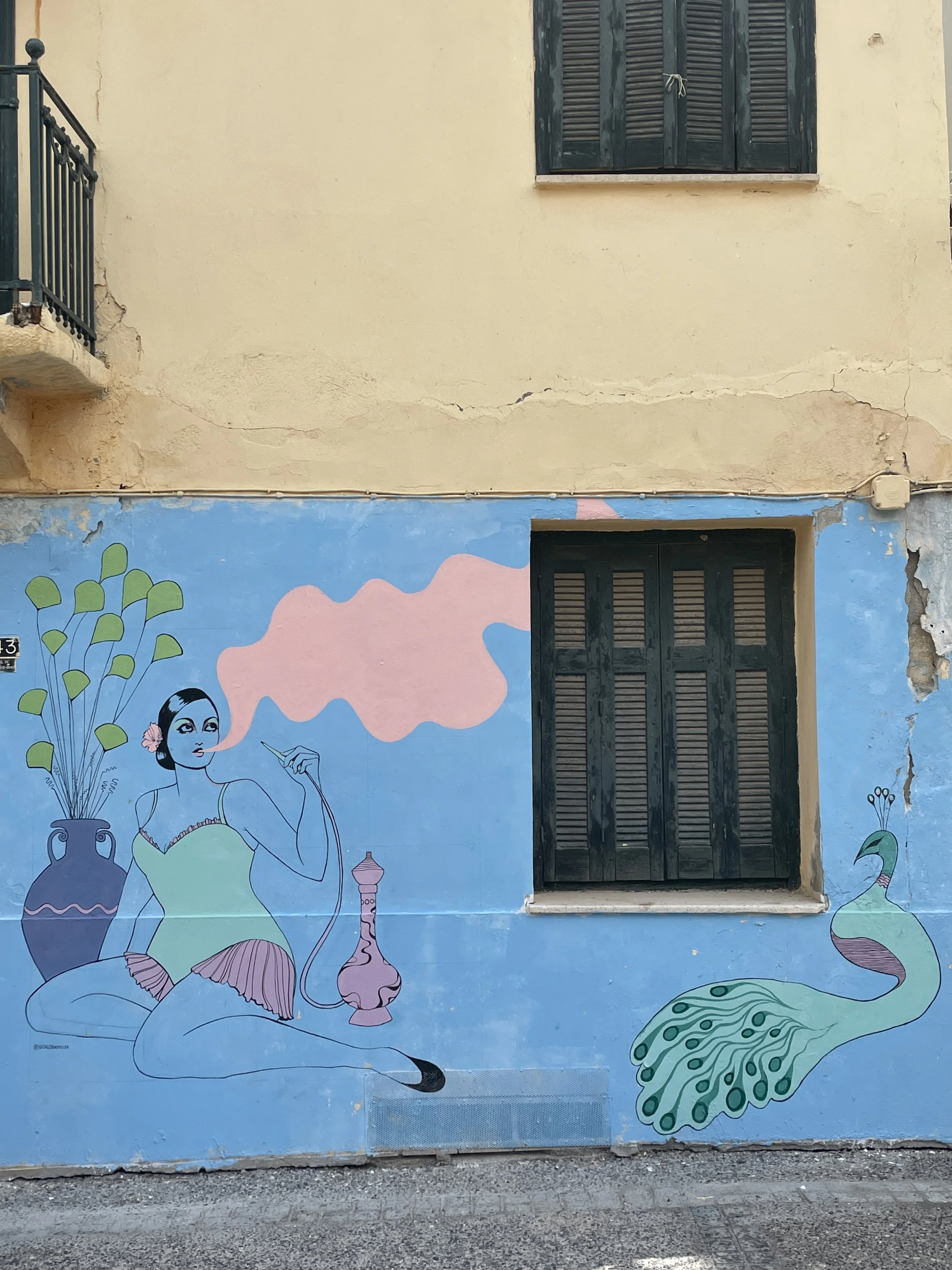 Rosa Mural, Heraklion, Crete, Greece 2023