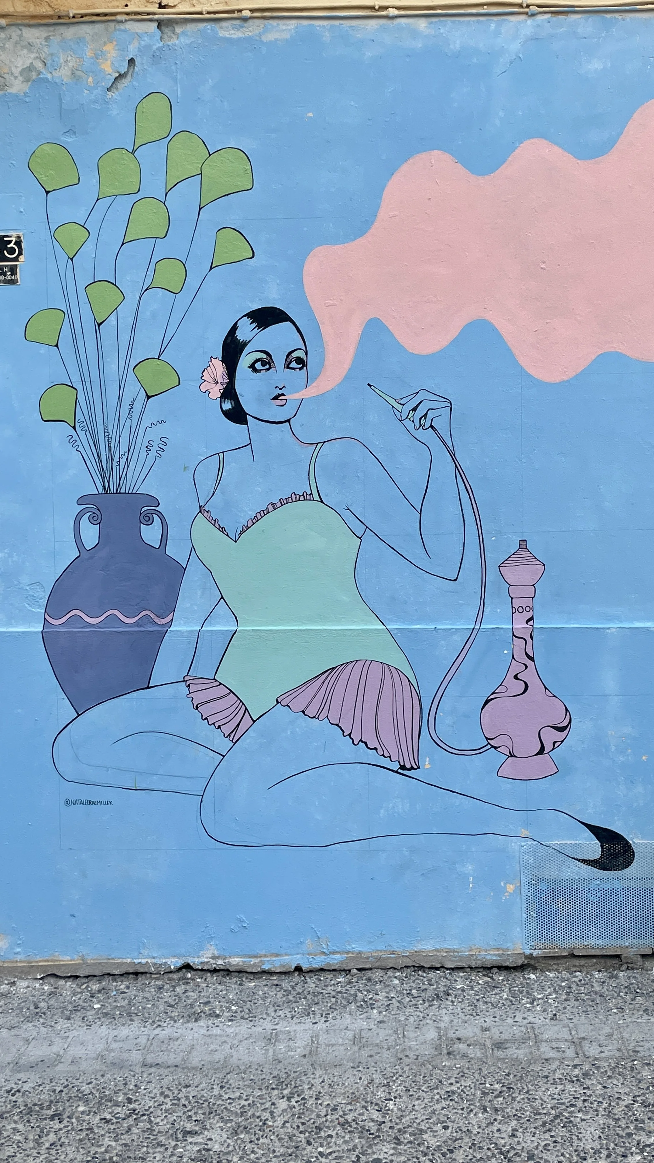 Rosa Mural, Heraklion, Crete, Greece 2023