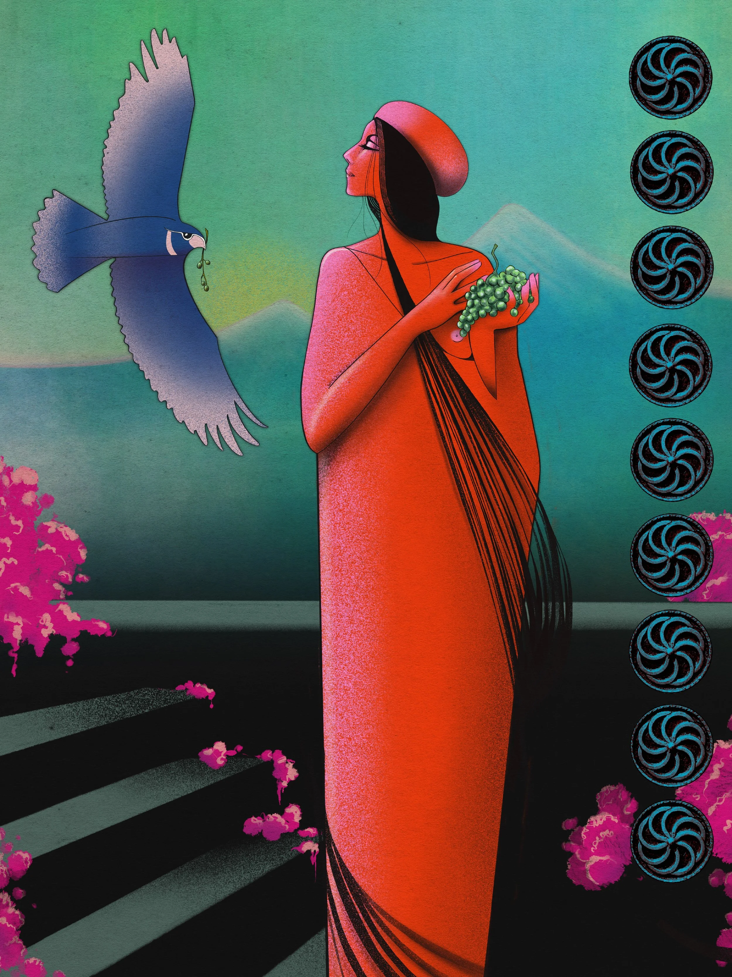 Nine of Pentacles Poster