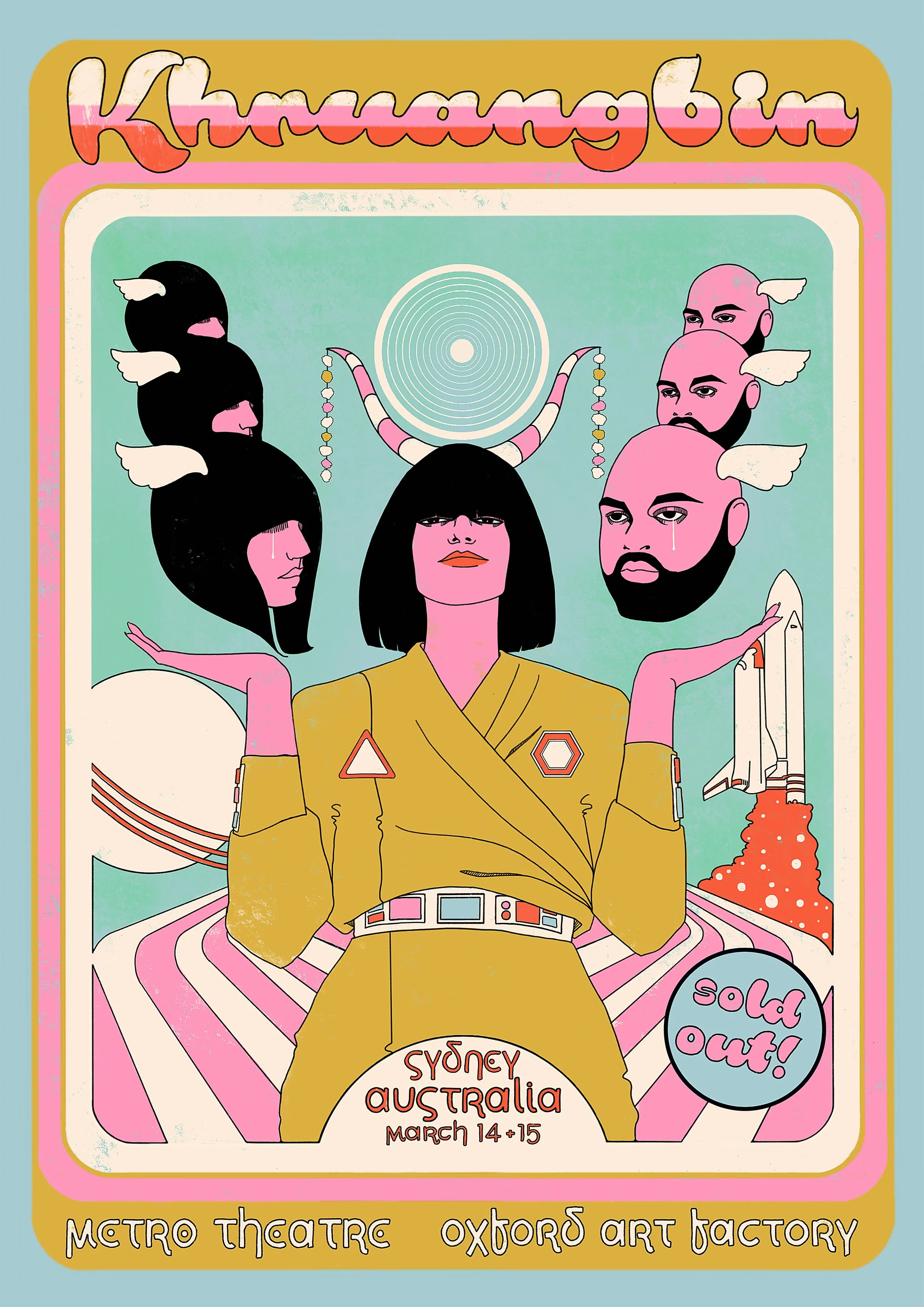 Khruangbin Sydney Gig poster 2019