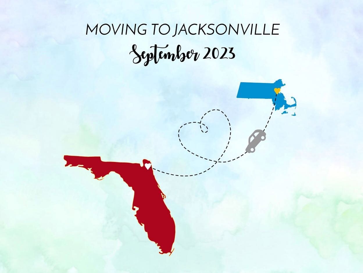 The moving saga continues, next stop: Jacksonville, Florida ☀️{Indefinitely this time😅} We&rsquo;re excited to go back to warm weather, beaches, and be closer to family 💙 But it&rsquo;s bittersweet to have stayed in such a cool place for only a yea