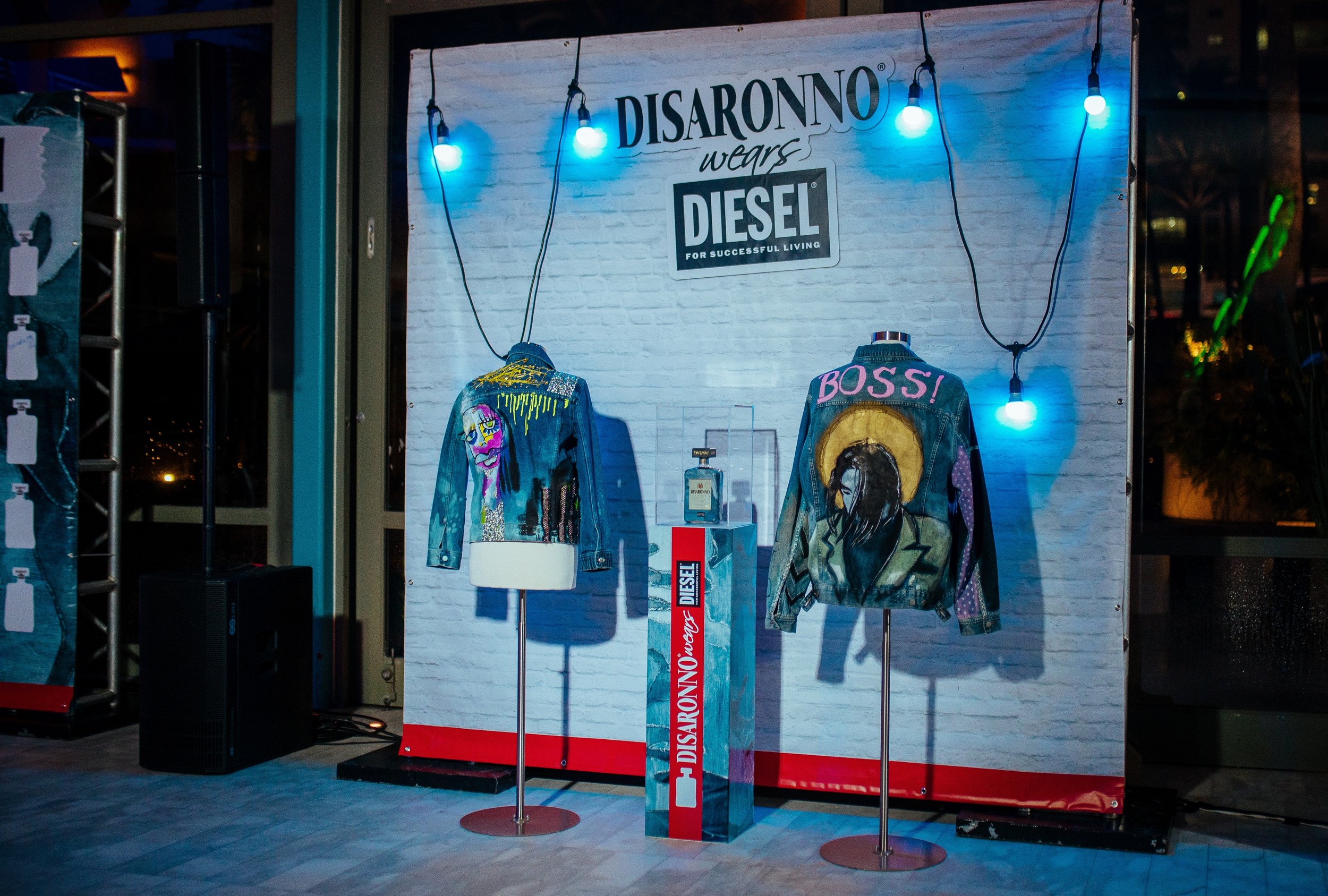 Disaronno Wears Diesel Bottle Launch Veronica Redondo