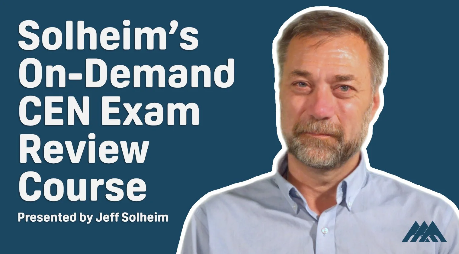Advertisement for CEN Exam Review Course with options for live, virtual, or on-demand learning.