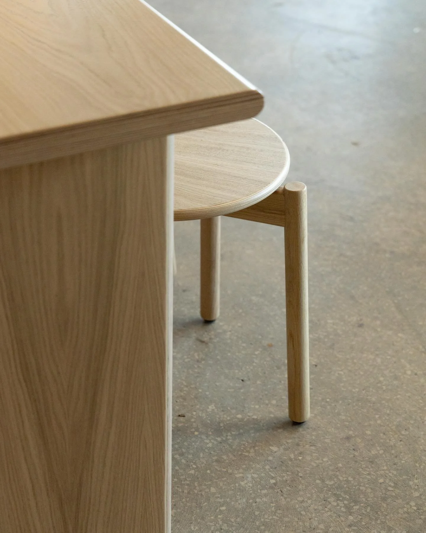 It was a pleasure to work with @galleria_lds on this project and squeeze out some new product. 

Coming soon&hellip;
Flatter
Mono
Otis low stool
Otis Tube Stool