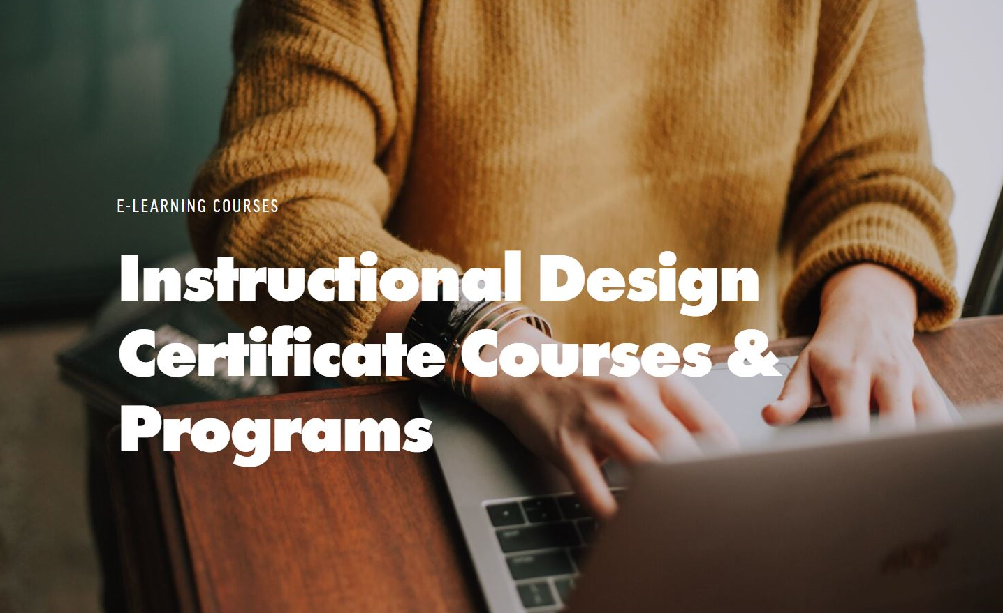 Best instructional design certificate courses and programs — LMS for Retail