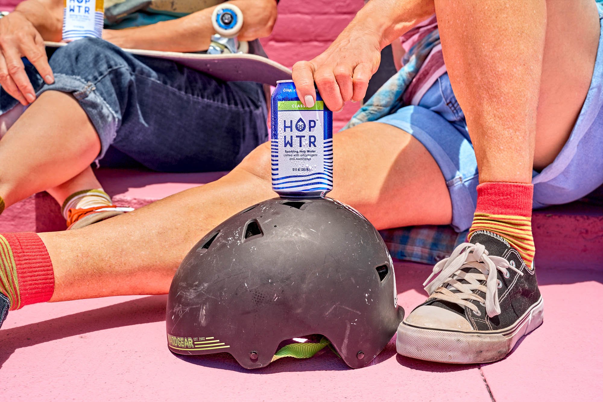 Close up detail shot from a beverage branding campaign shot on location